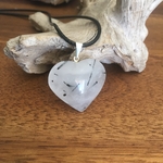 Pendentif quartz rutile tourmaline