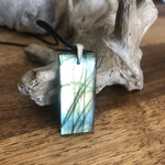 pendentif labradorite, beliere argent 925