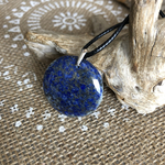 Pendentif Lapis Lazuli, bélière argent 925