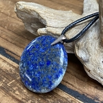 Pendentif lapis lazuli, bélière argent 925