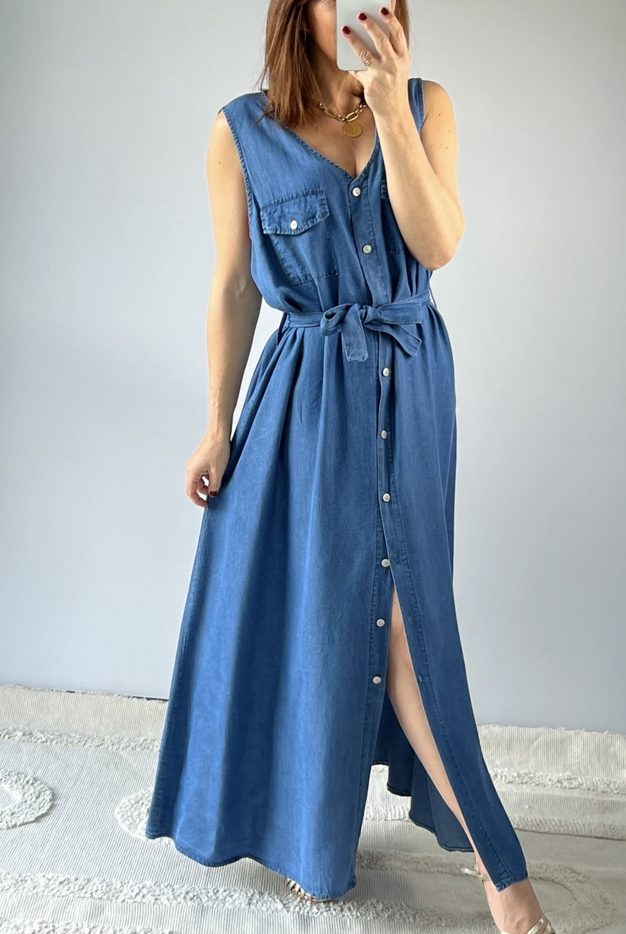 la robe solea bleu jean -1