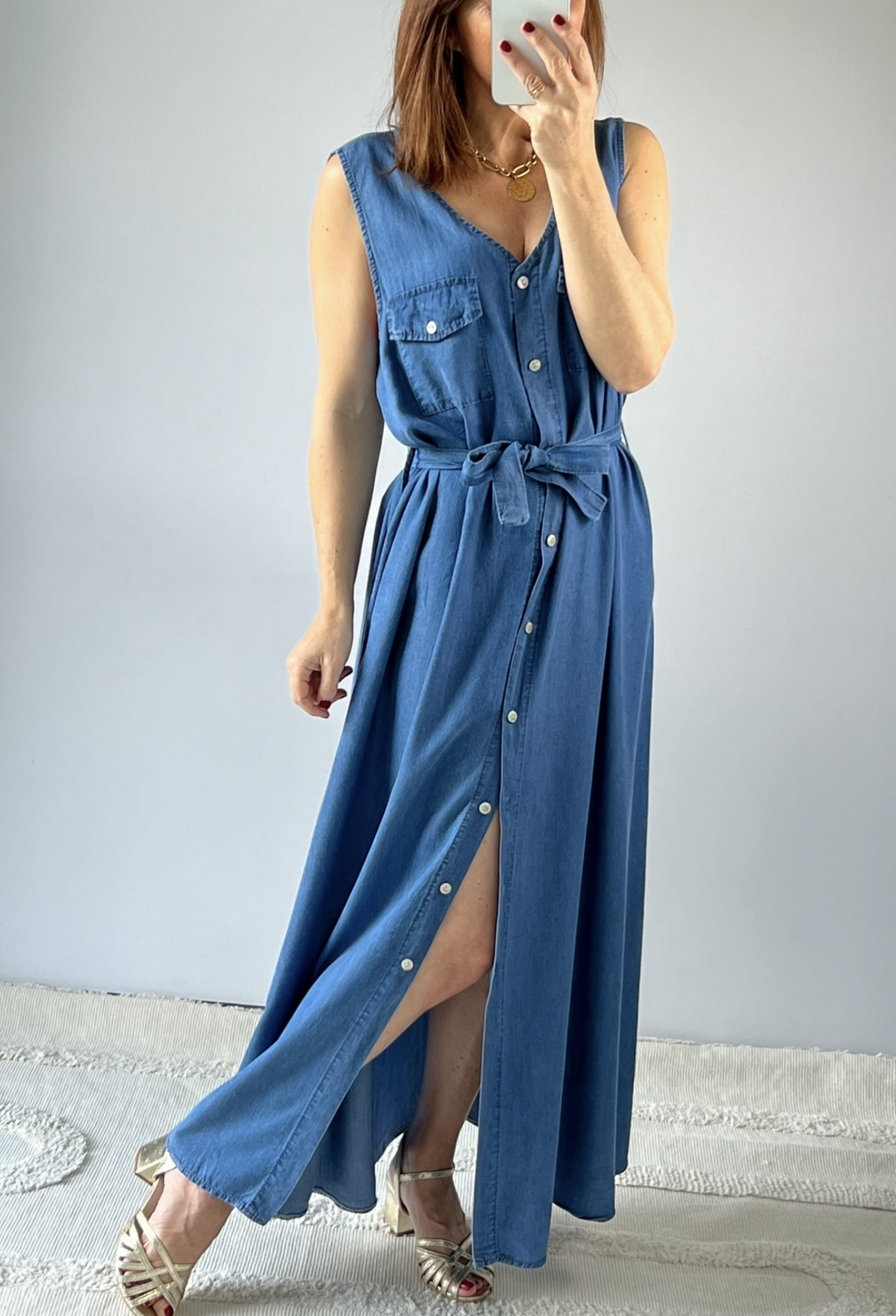 la robe solea bleu jean -3