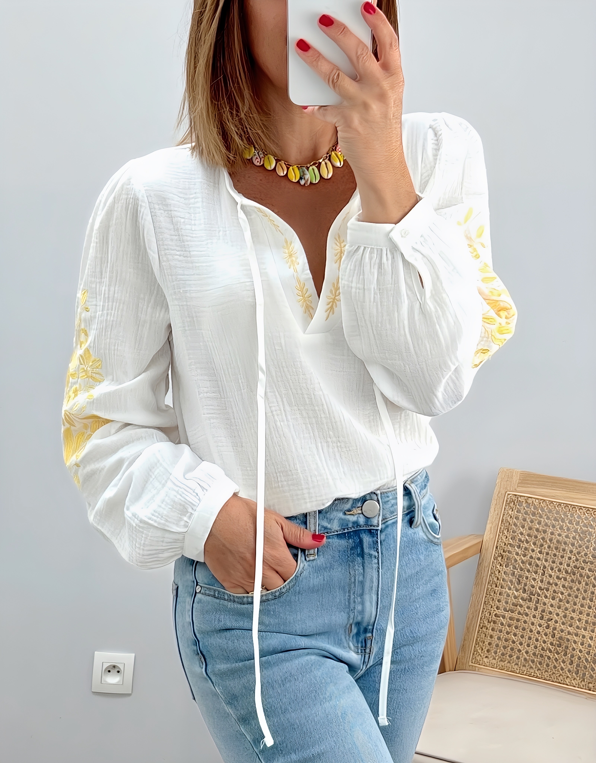 la blouse aya jaune -1