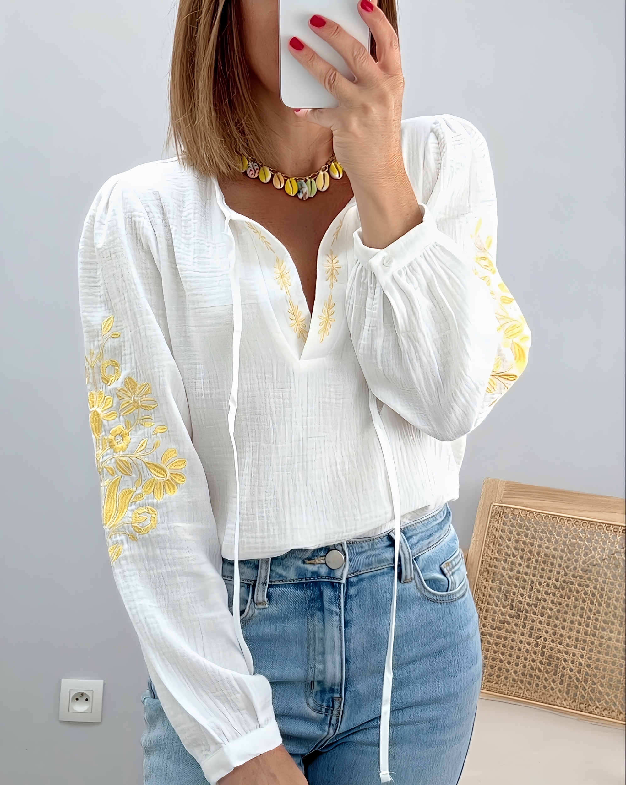 la blouse aya jaune -2
