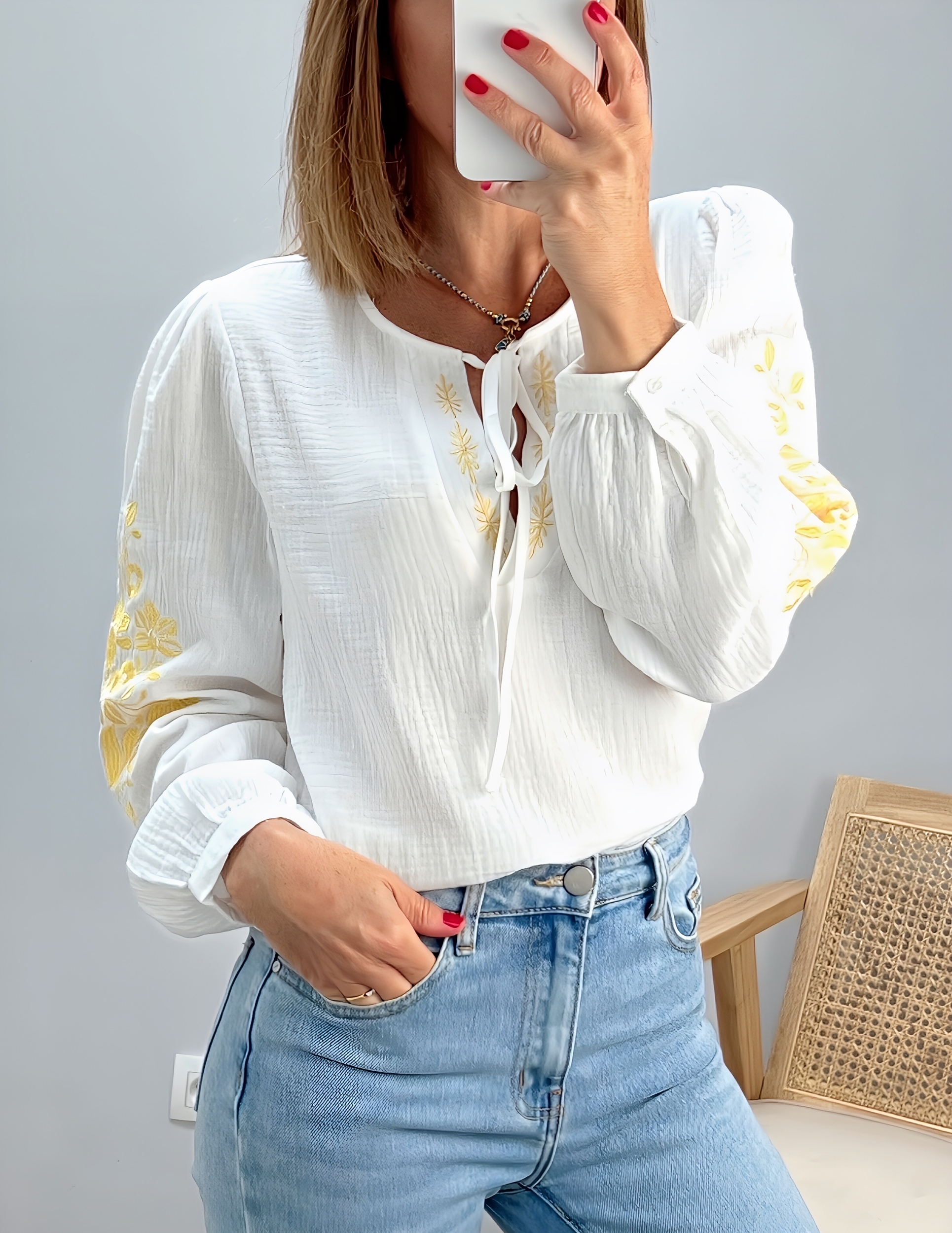 la blouse aya jaune -4