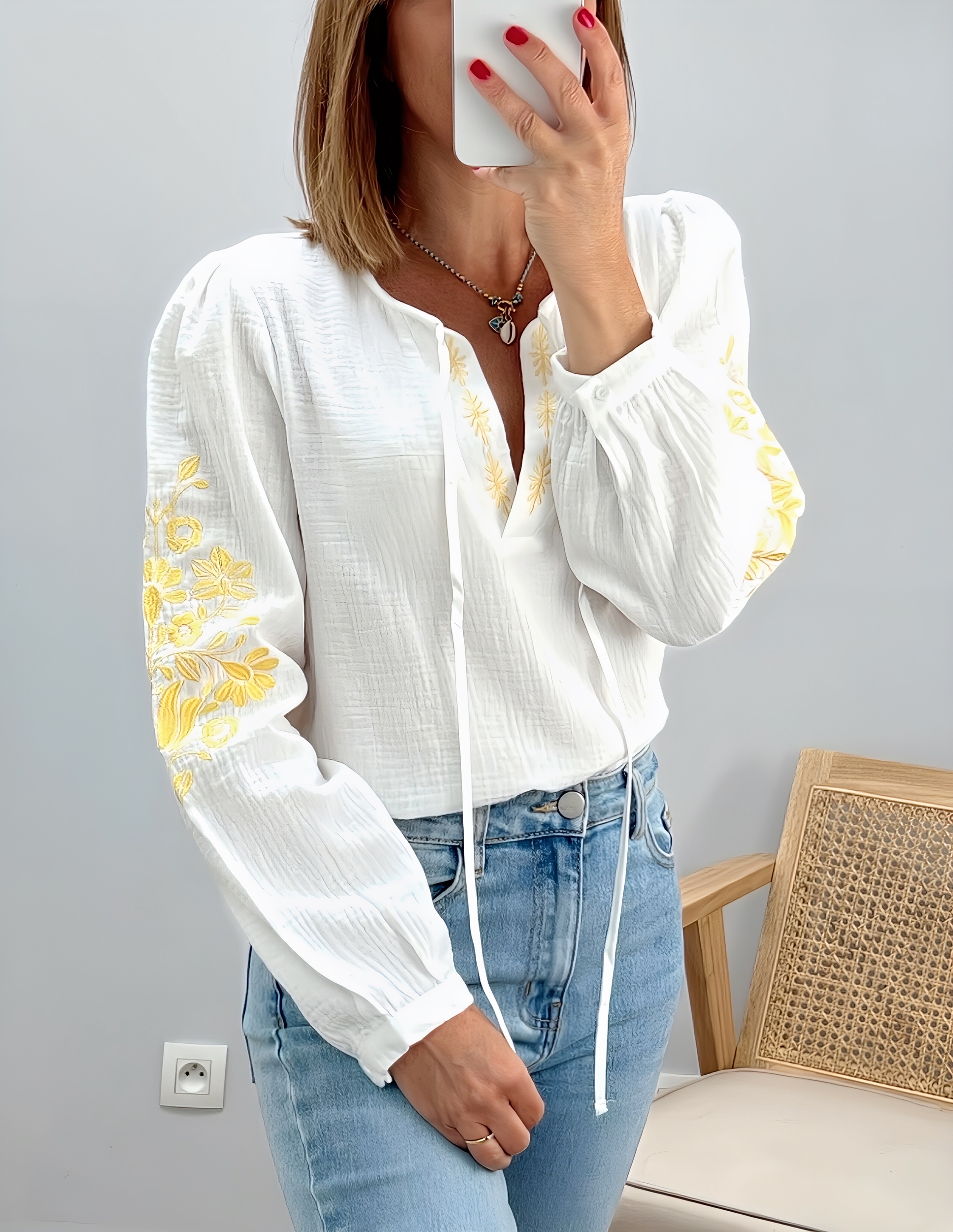 la blouse aya jaune -5
