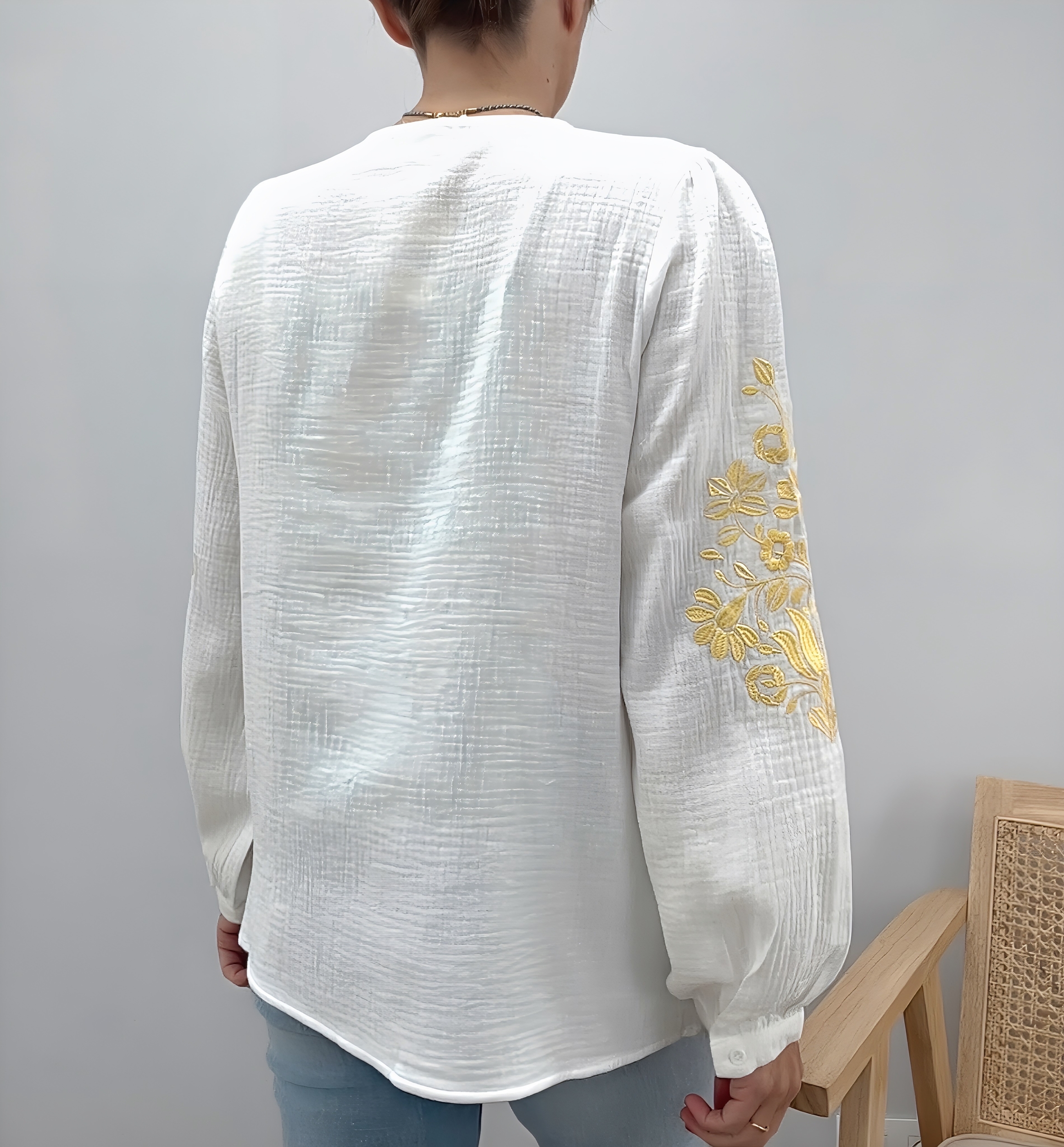 la blouse aya jaune -7