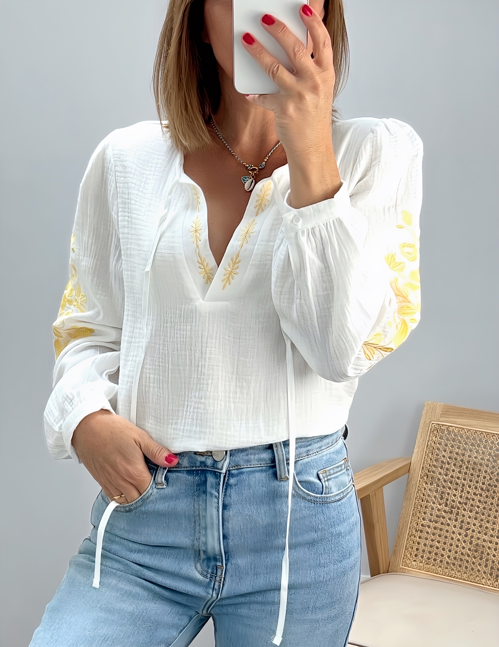 blouse aya jaune