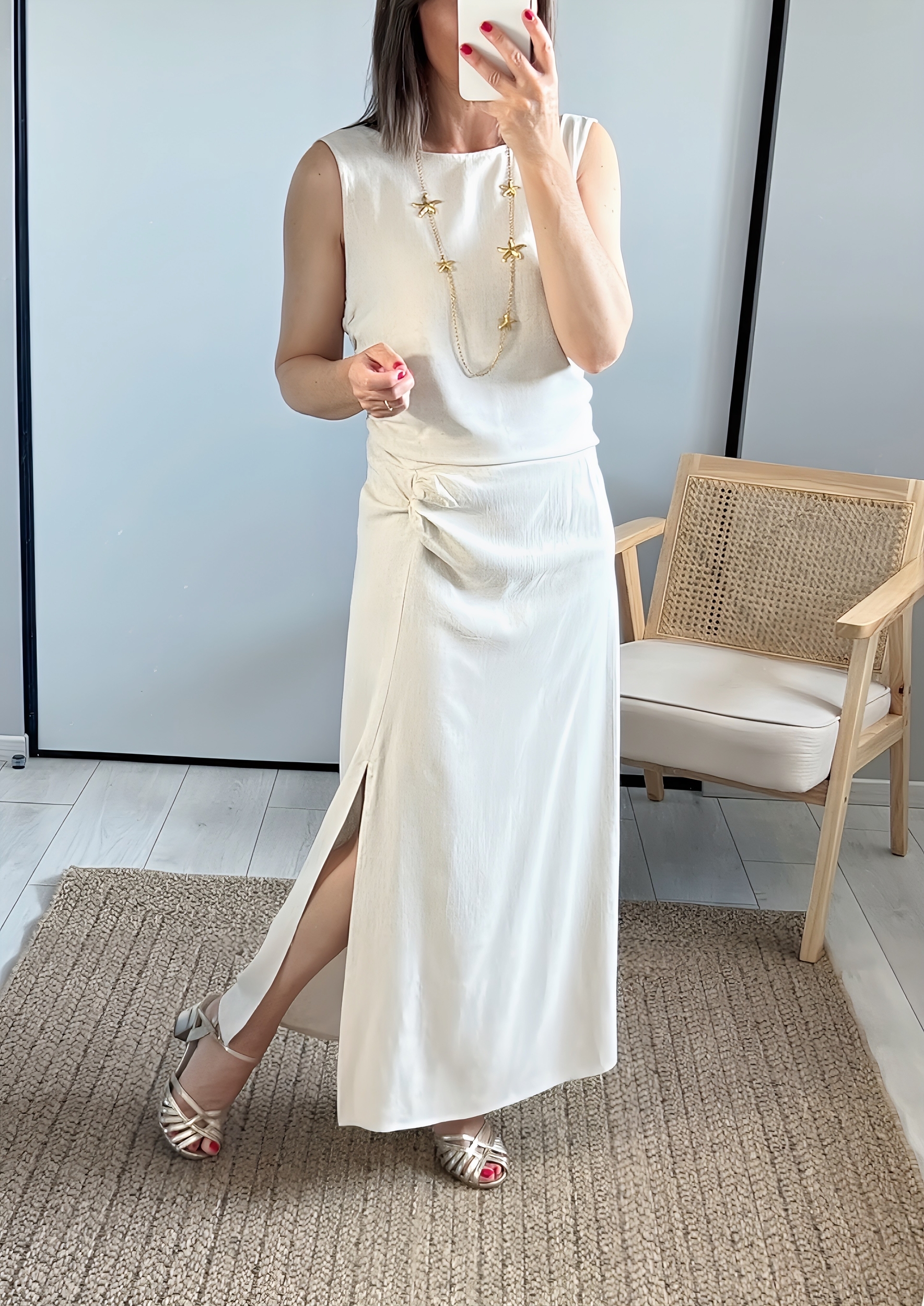 la jupe giulia beige -1