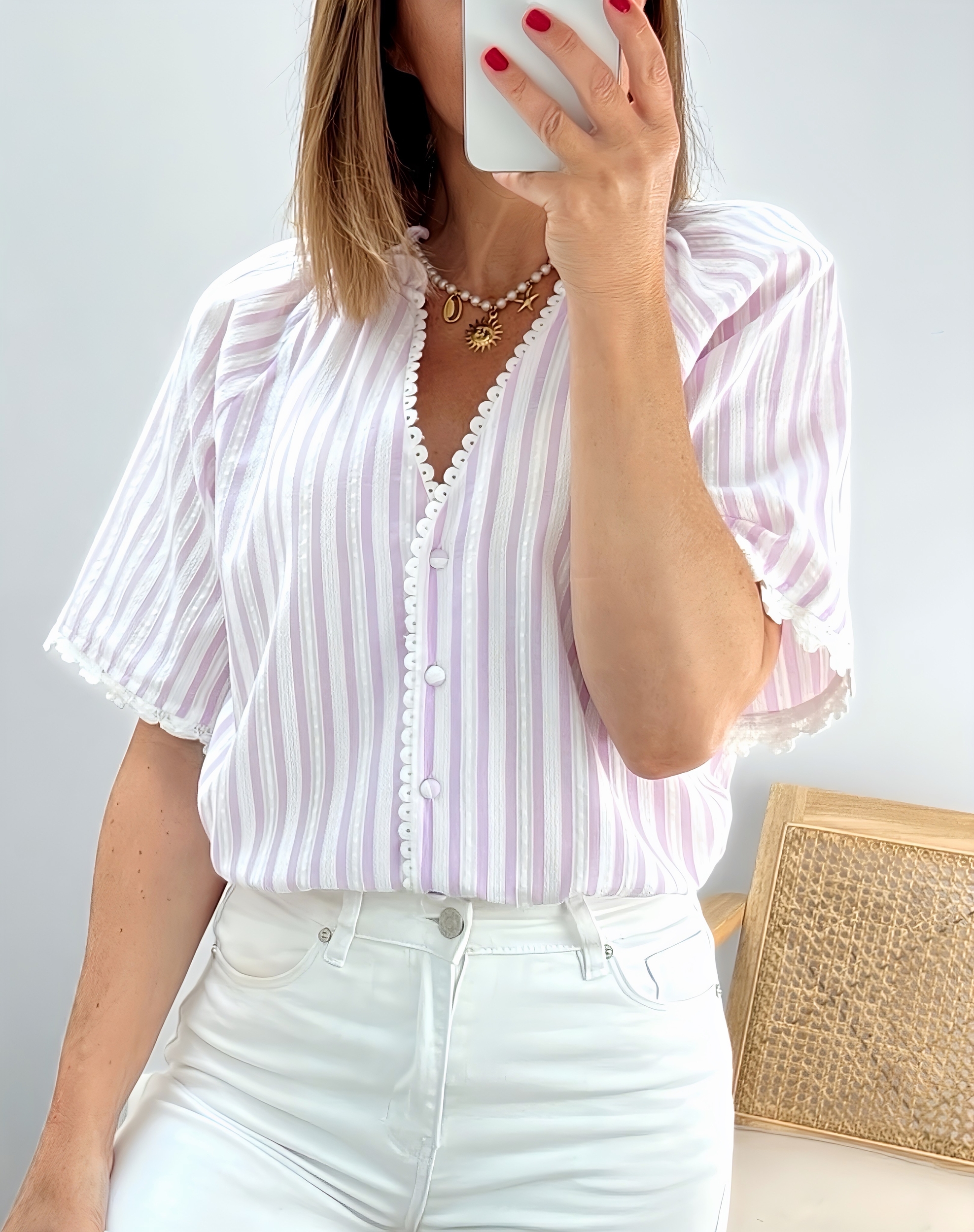 la blouse gladys lilas -3