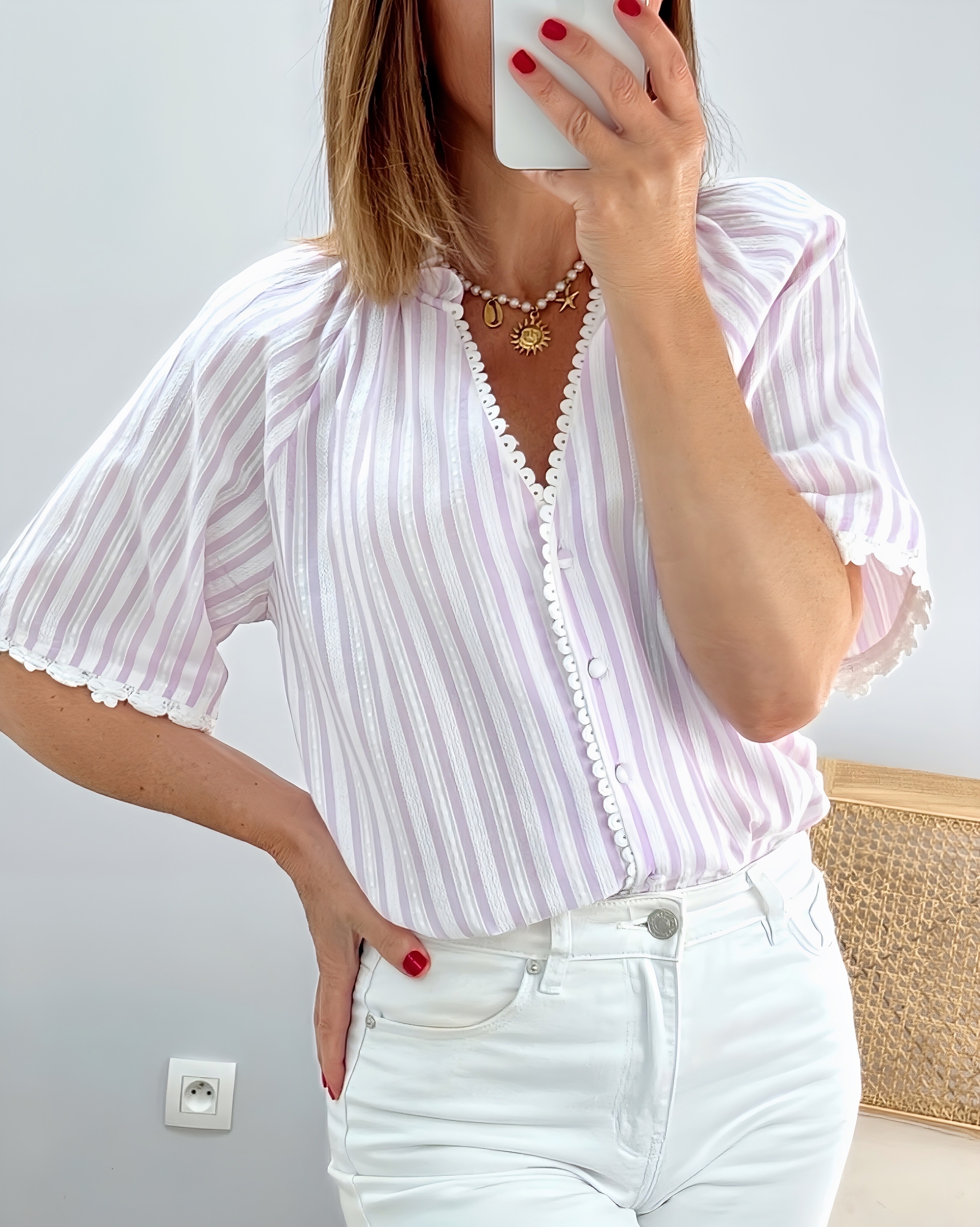 la blouse gladys lilas -4