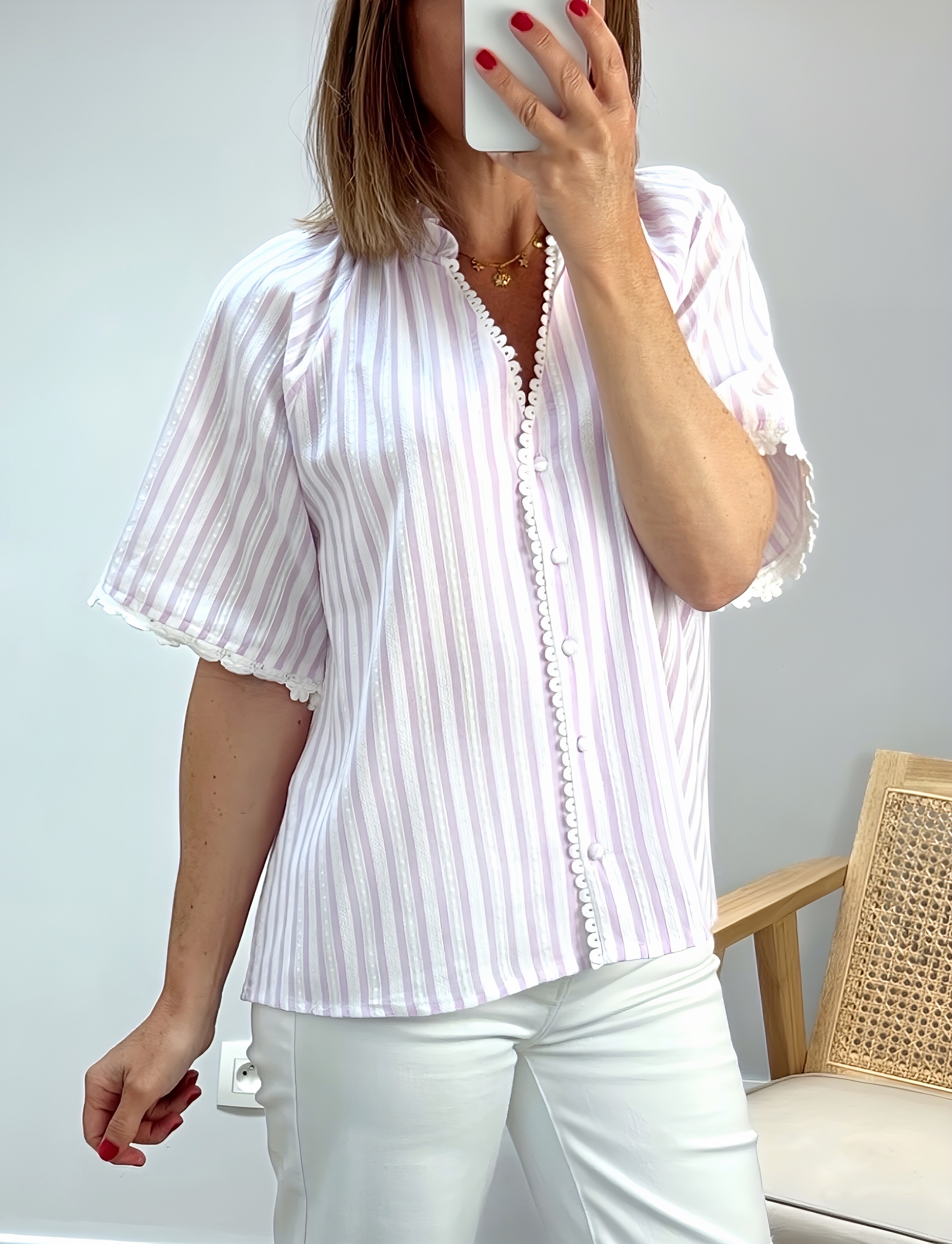 la blouse gladys lilas -6