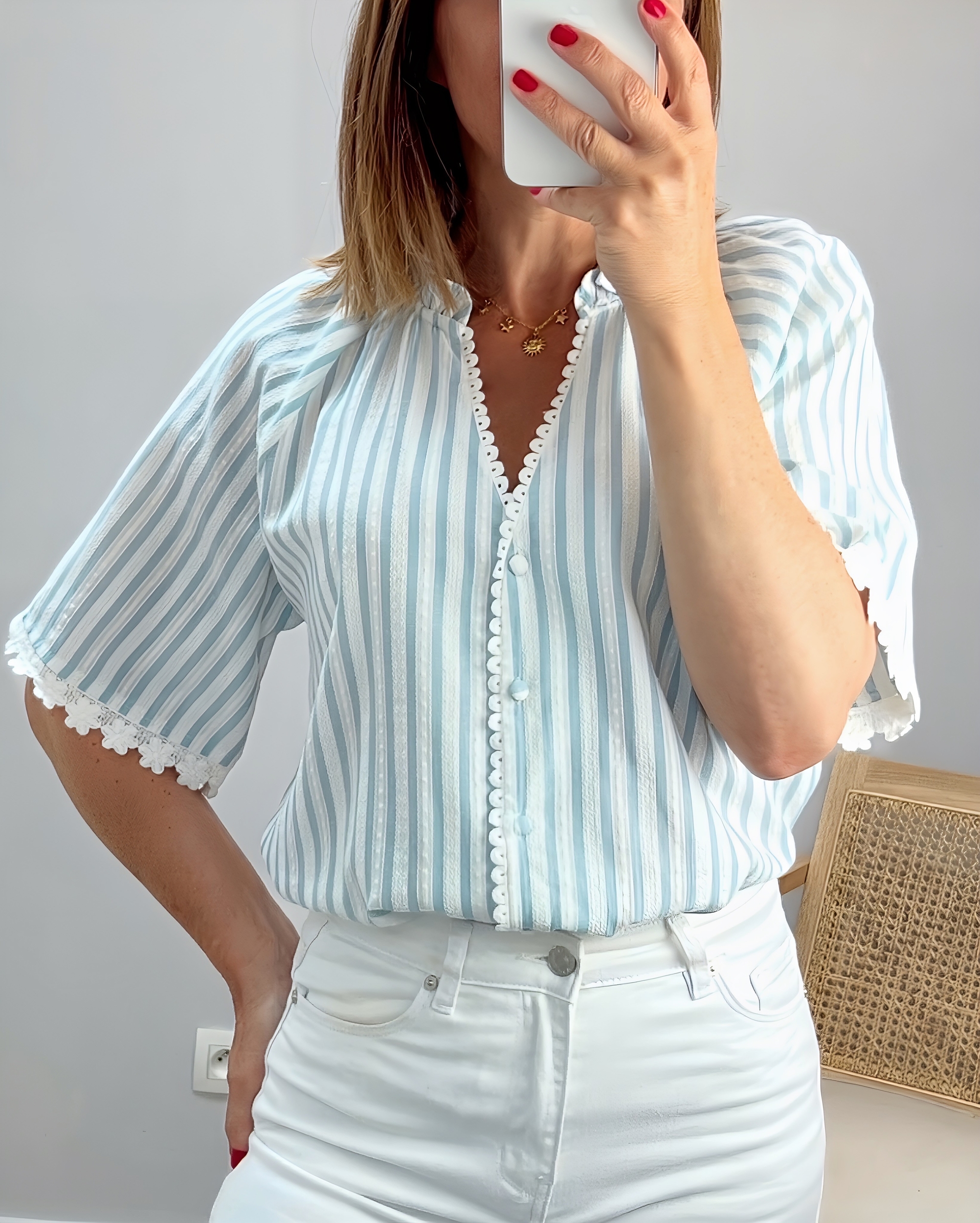 la blouse gladys celadon -2