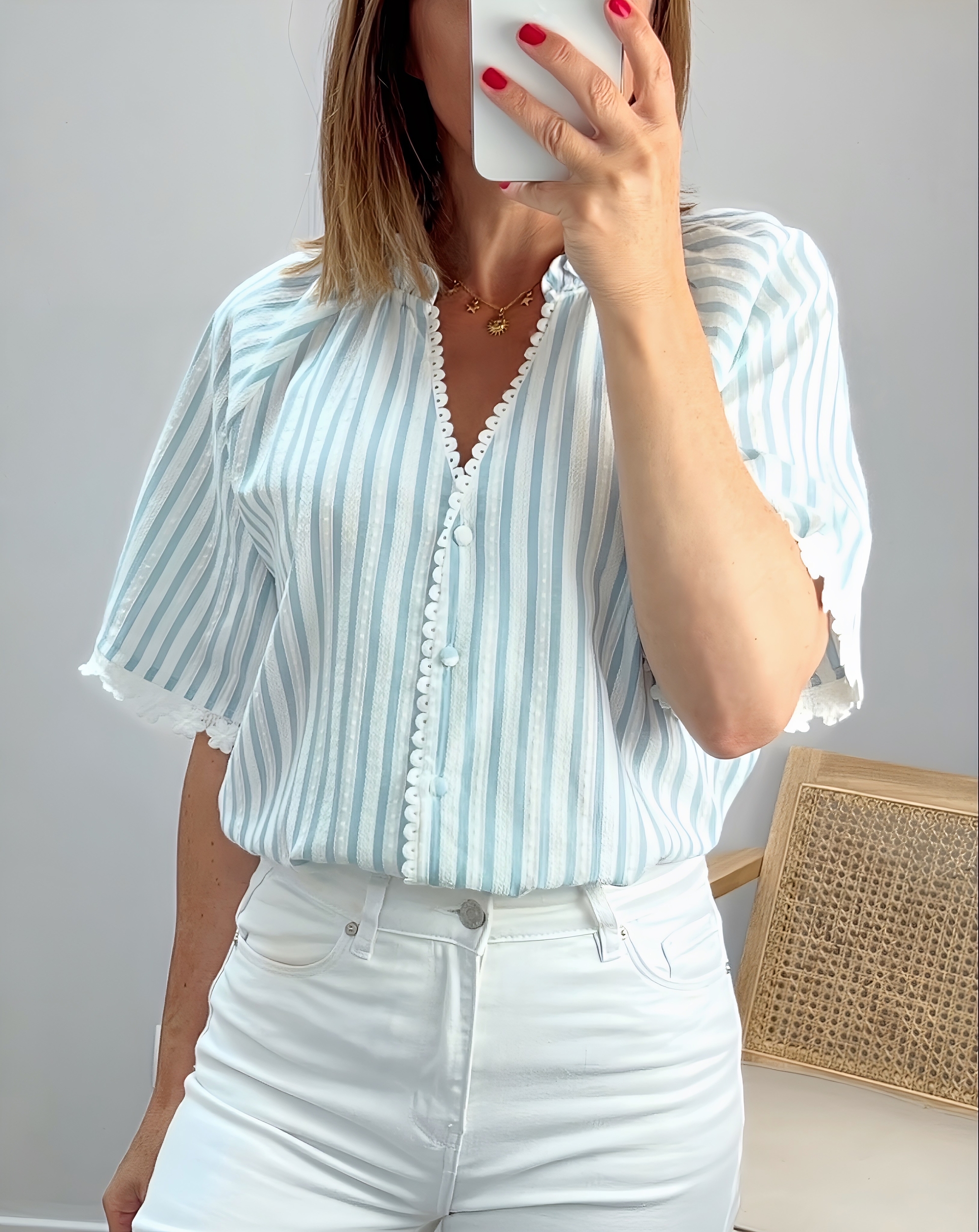 la blouse gladys celadon -3