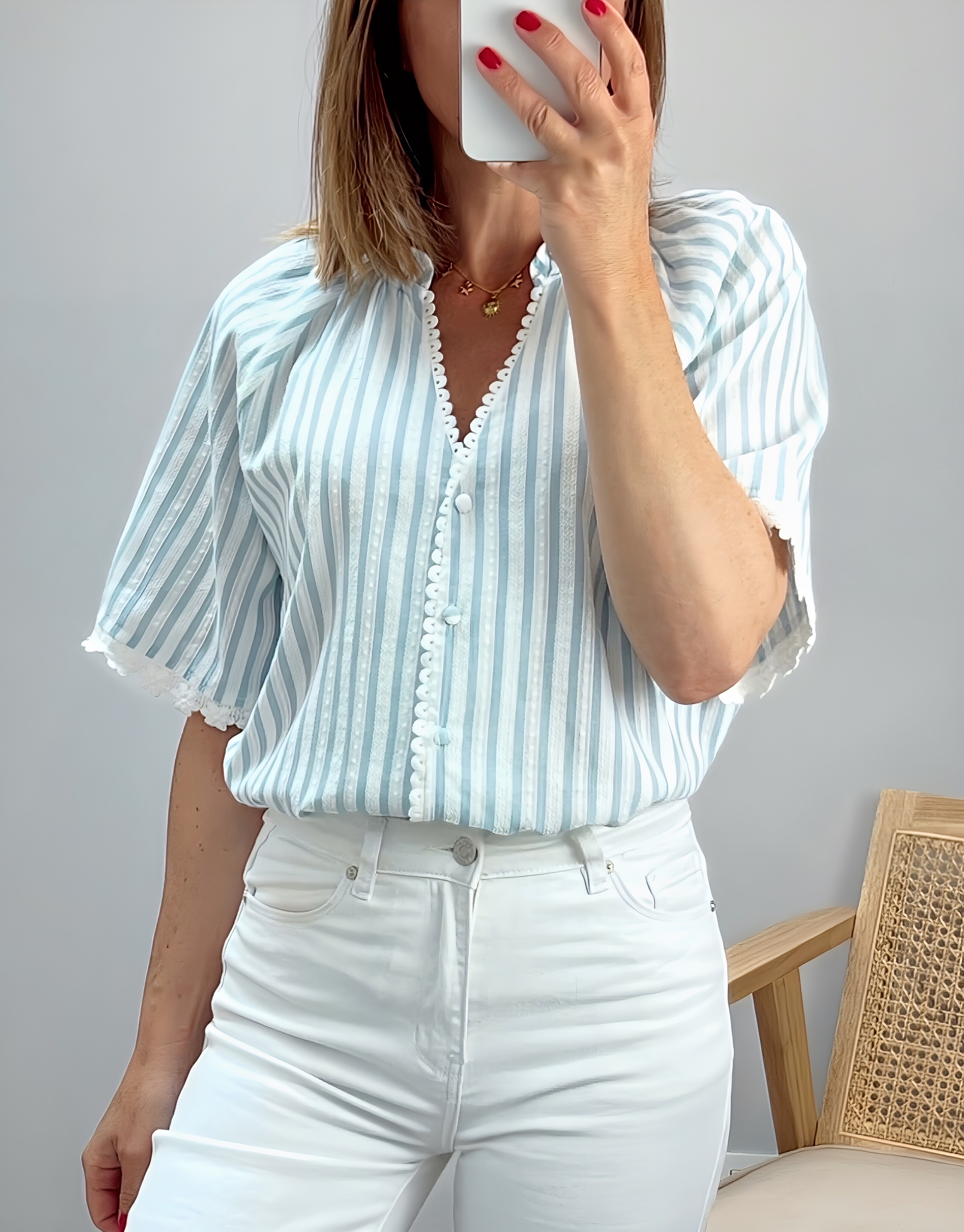 la blouse gladys celadon -5