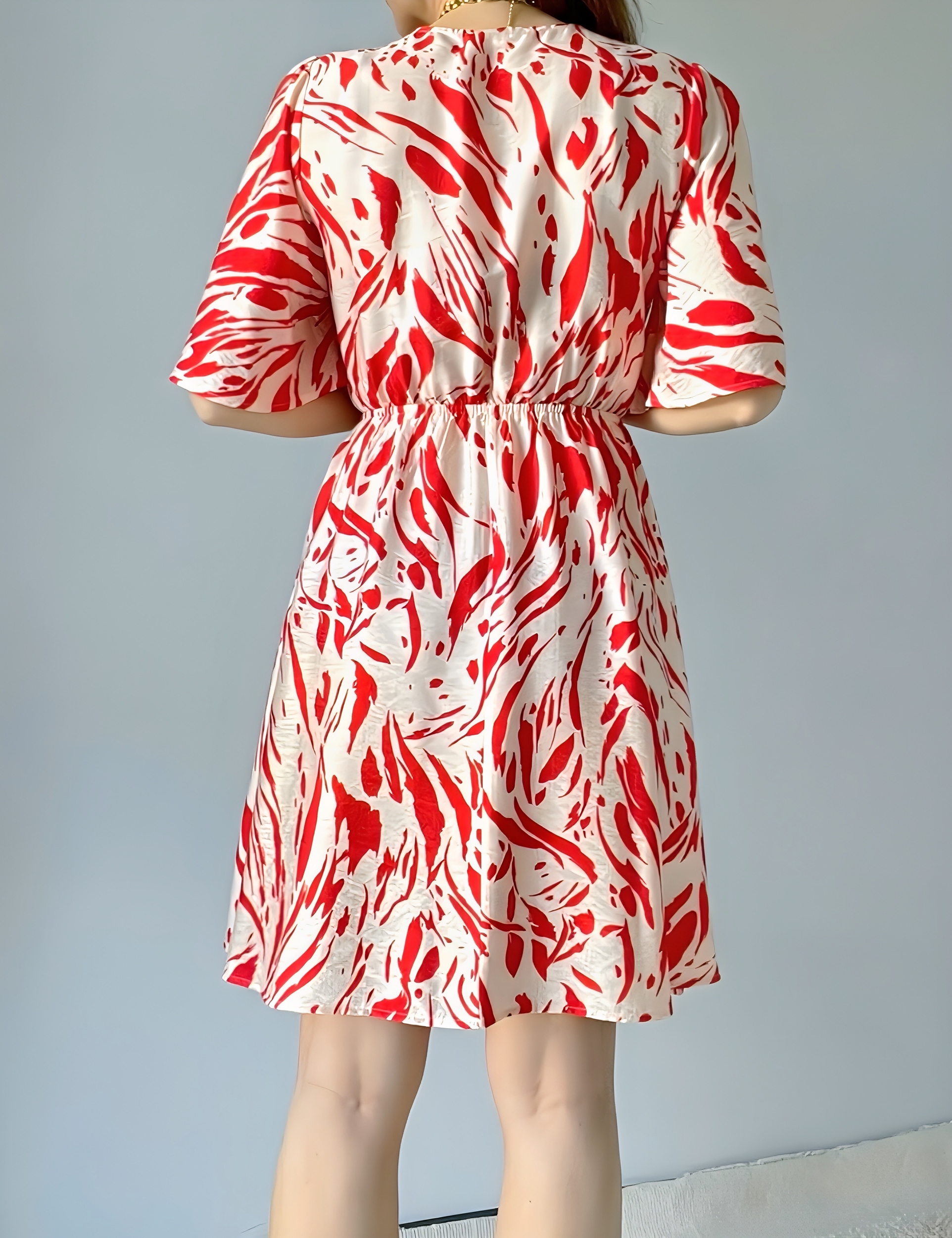 la robe jasmine rouge -5