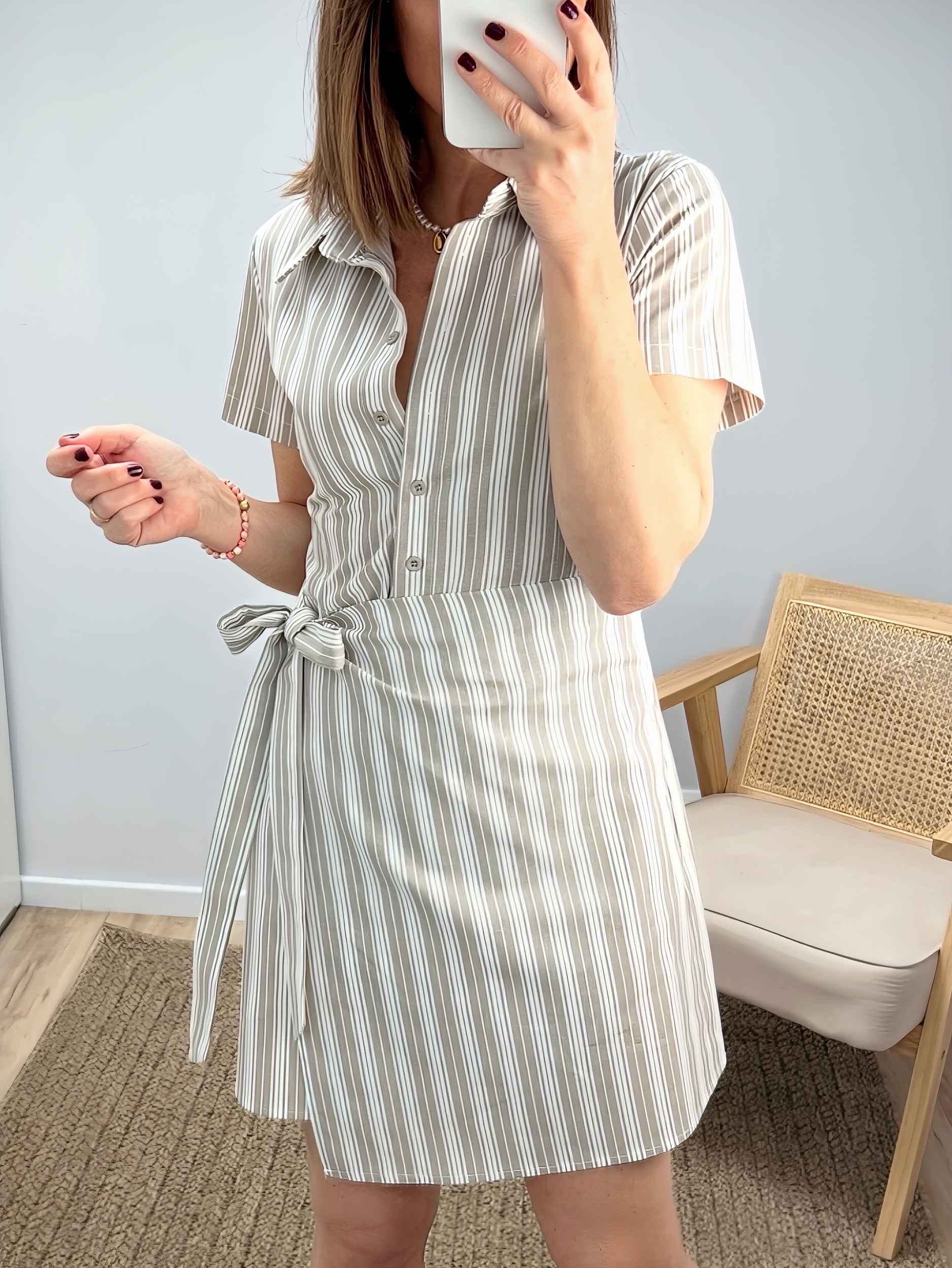 la robe florie beige -2