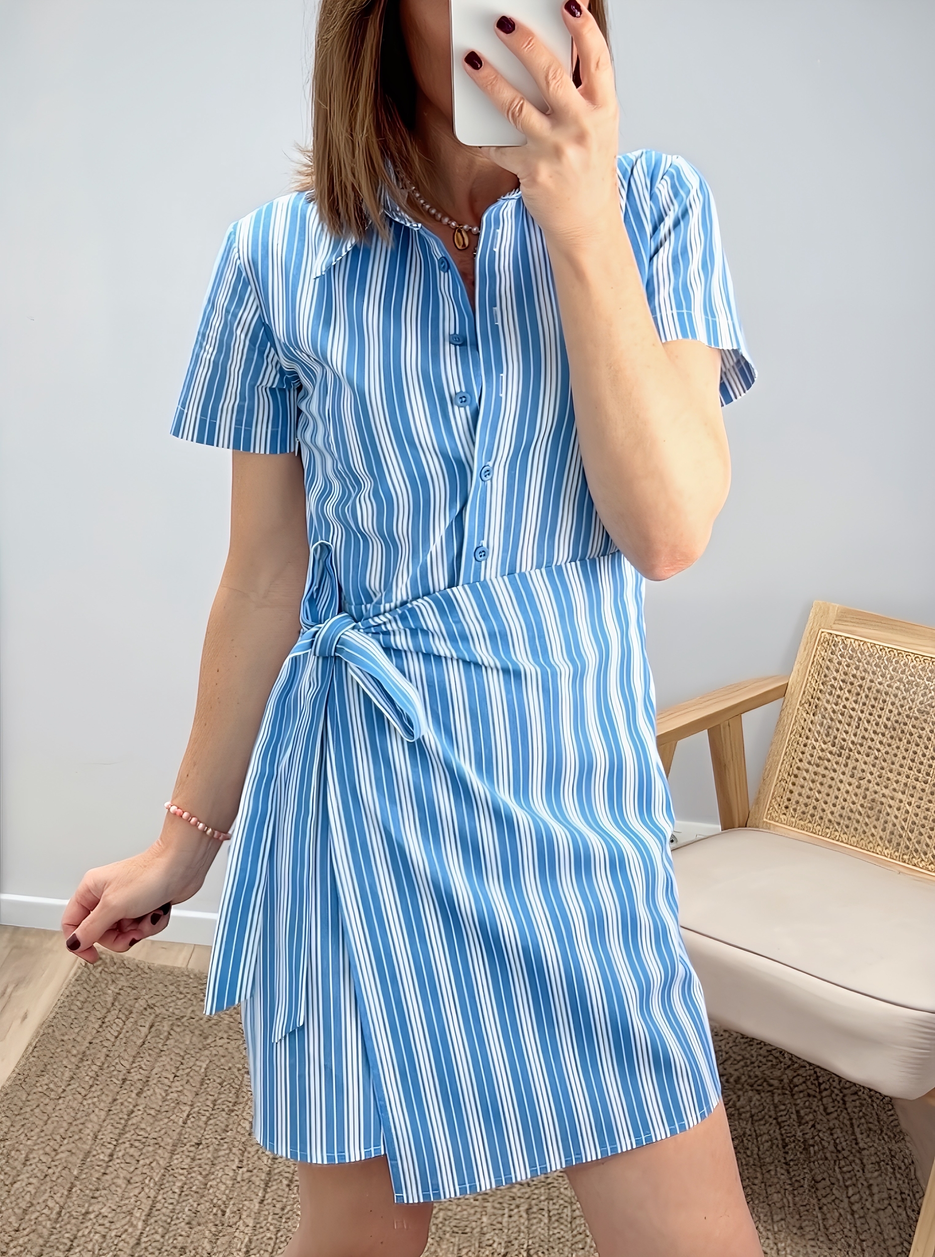 la robe florie bleue -3