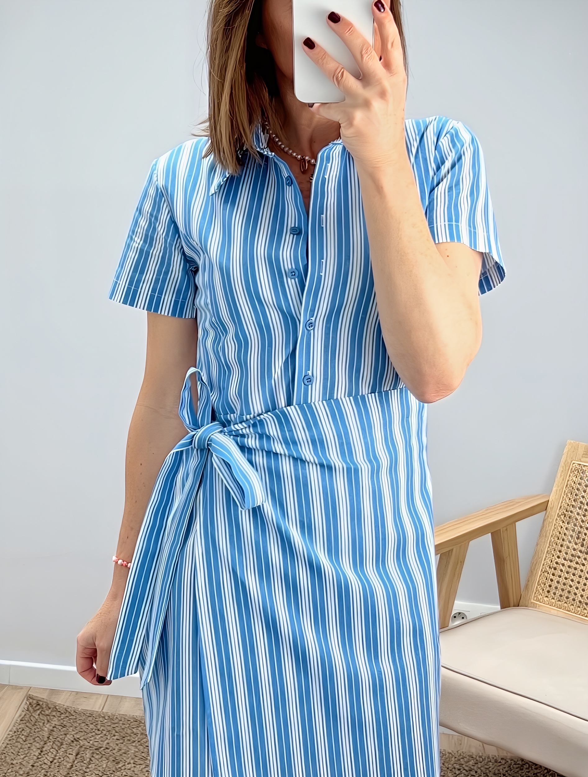 la robe florie bleue -4