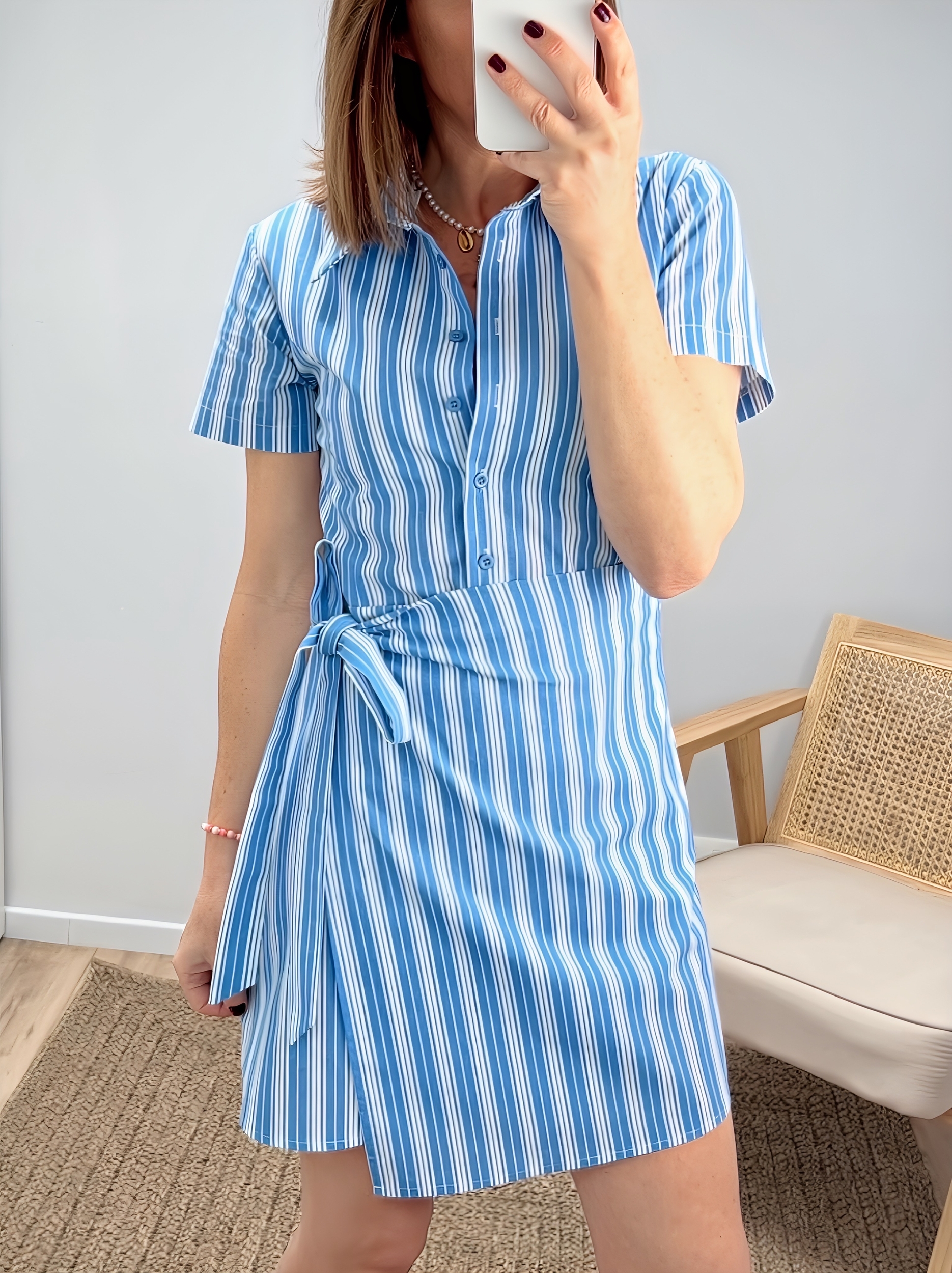 la robe florie bleue -1