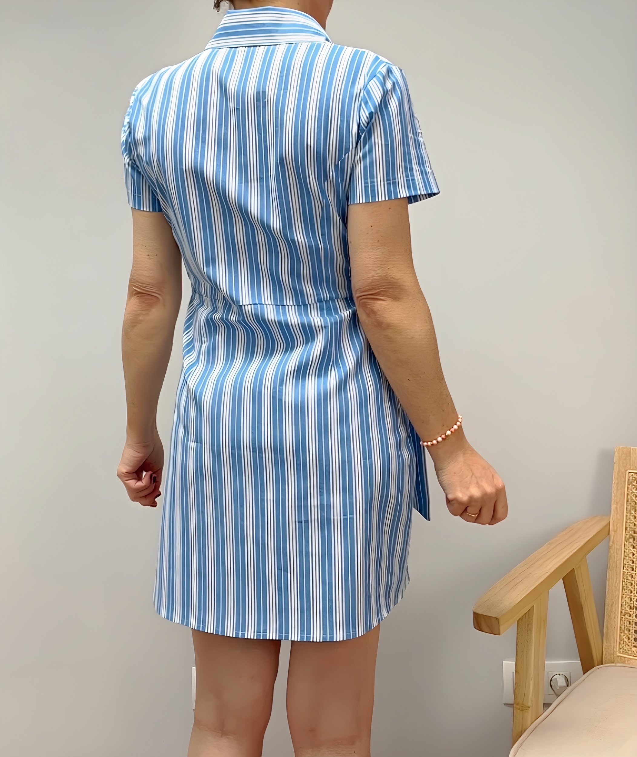 la robe florie bleue -6