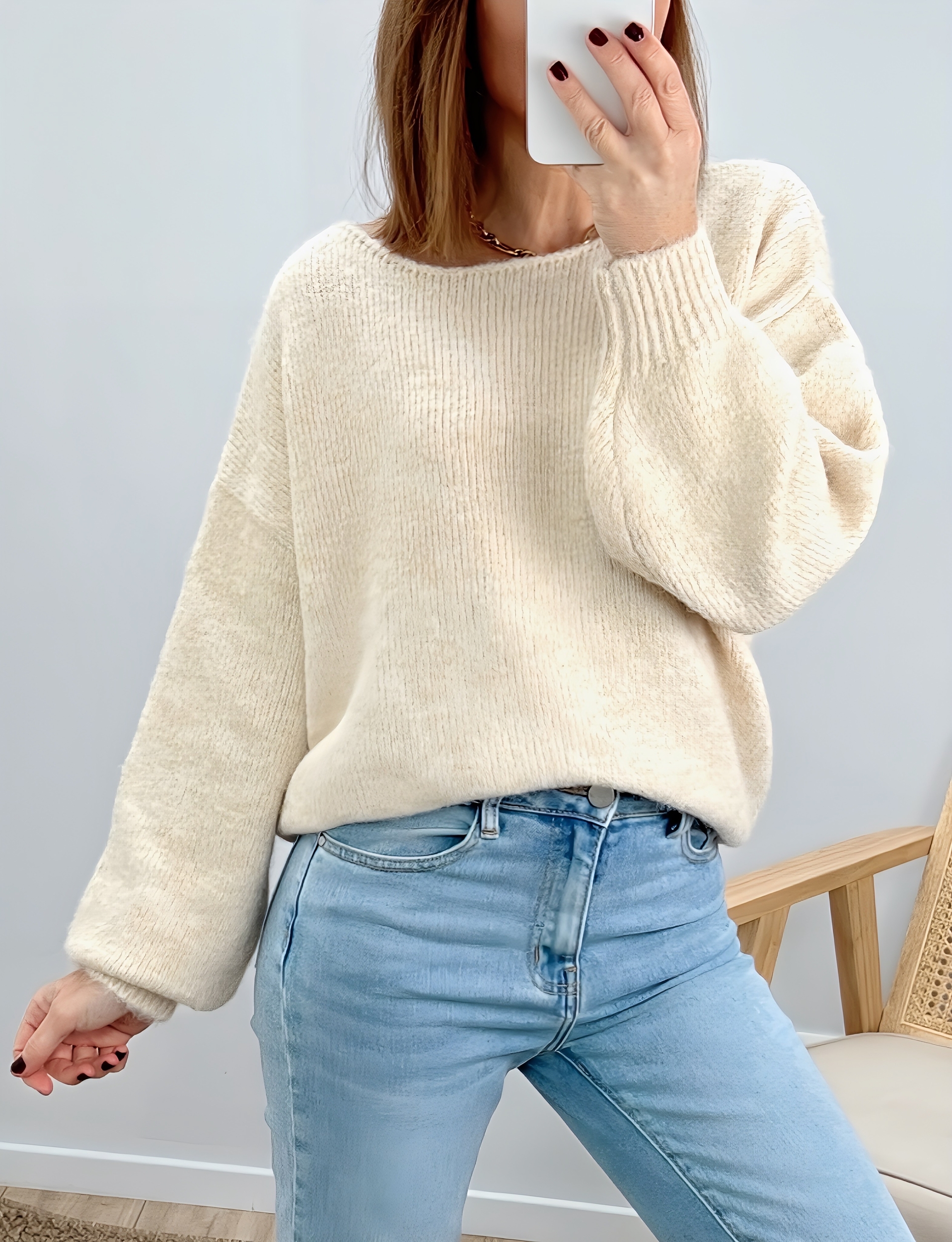 le pull selim beige -5