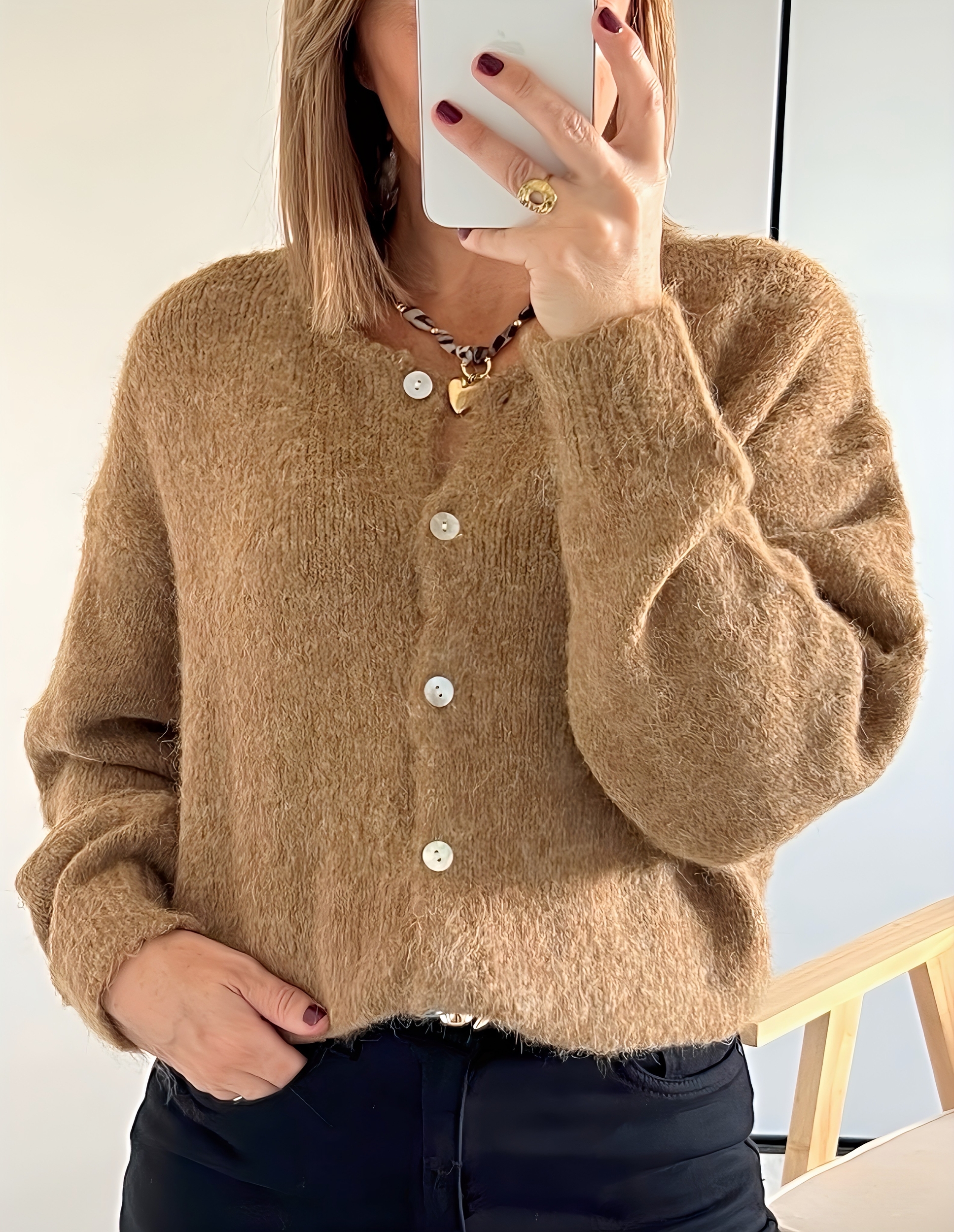 le gilet ezio camel -2