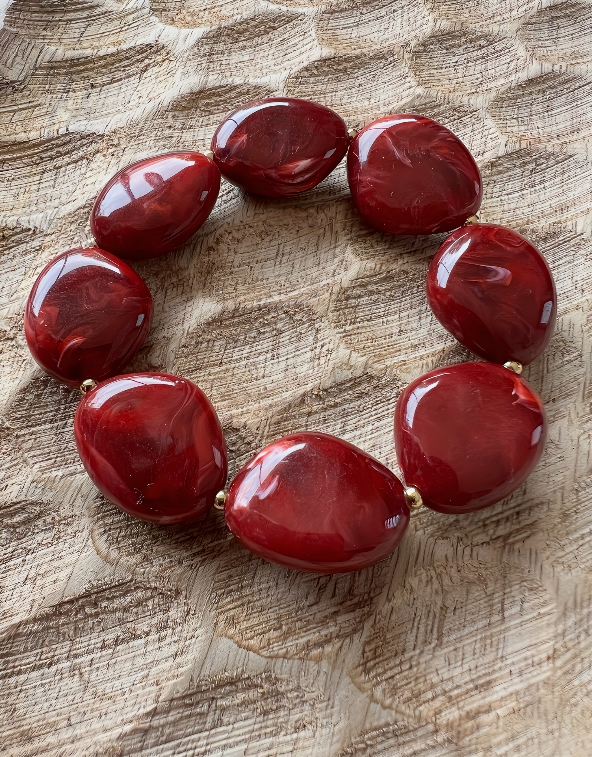 le bracelet meline bordeaux