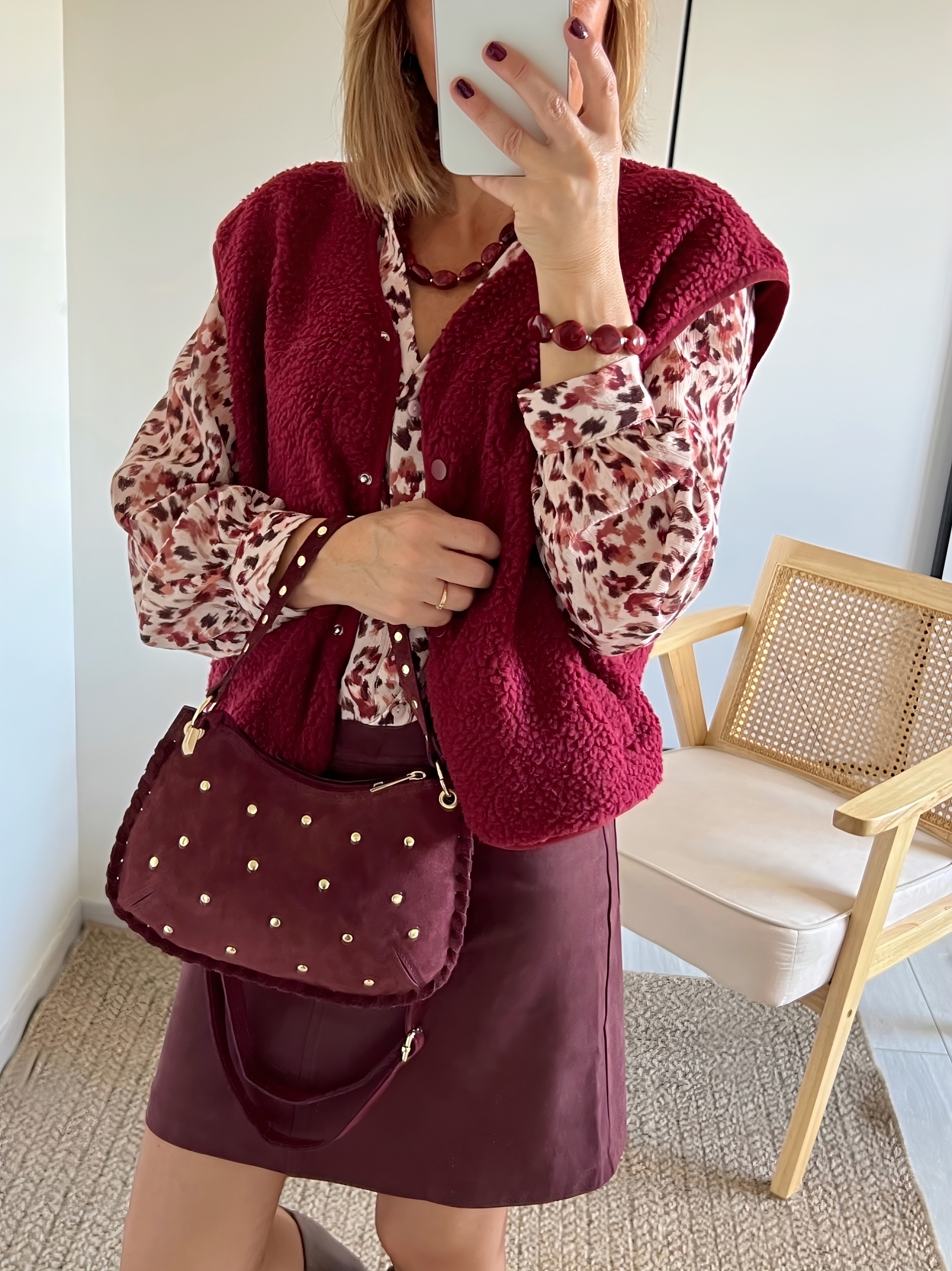 le sac harper bordeaux -4