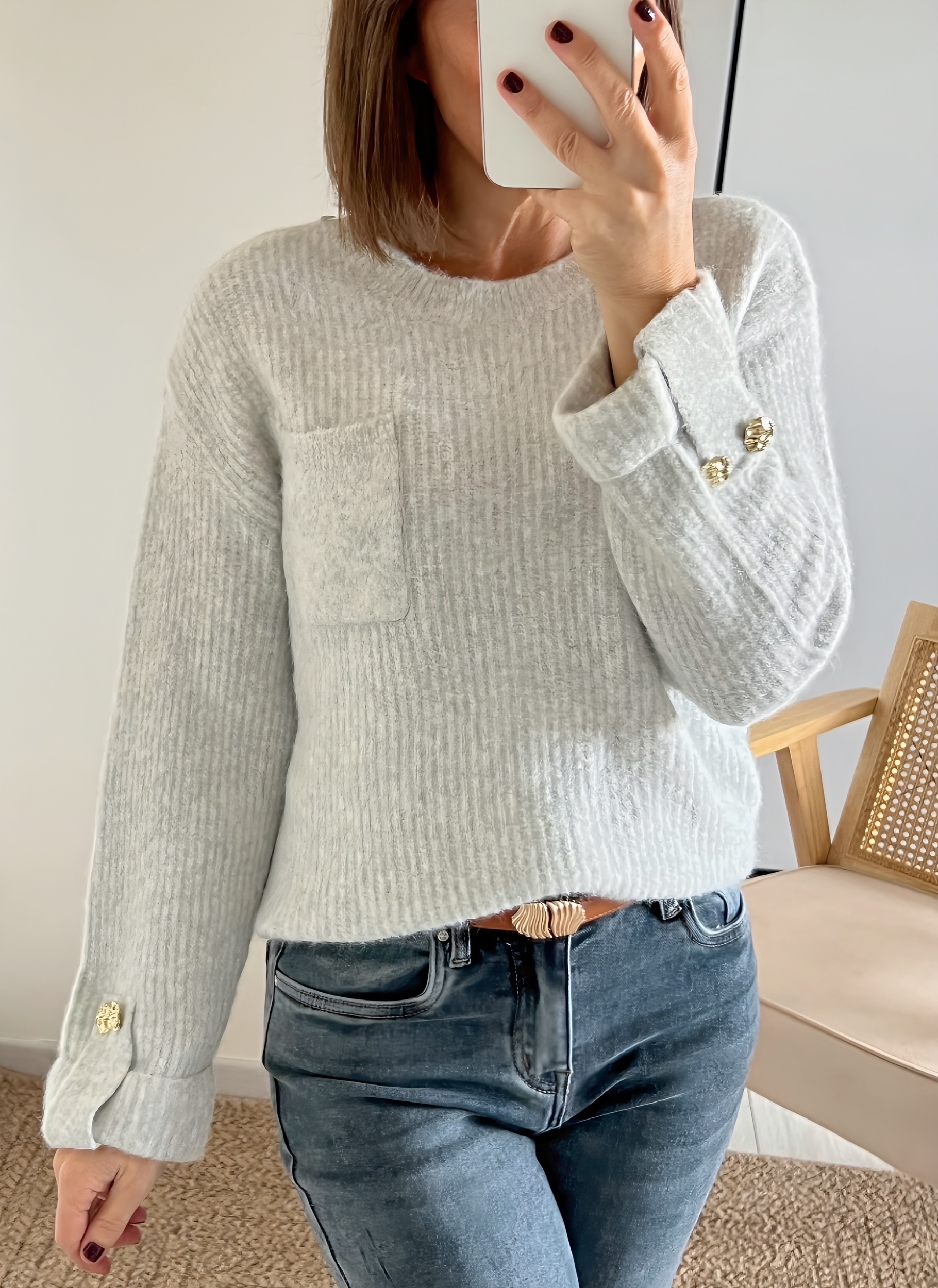 le pull corentin gris -1