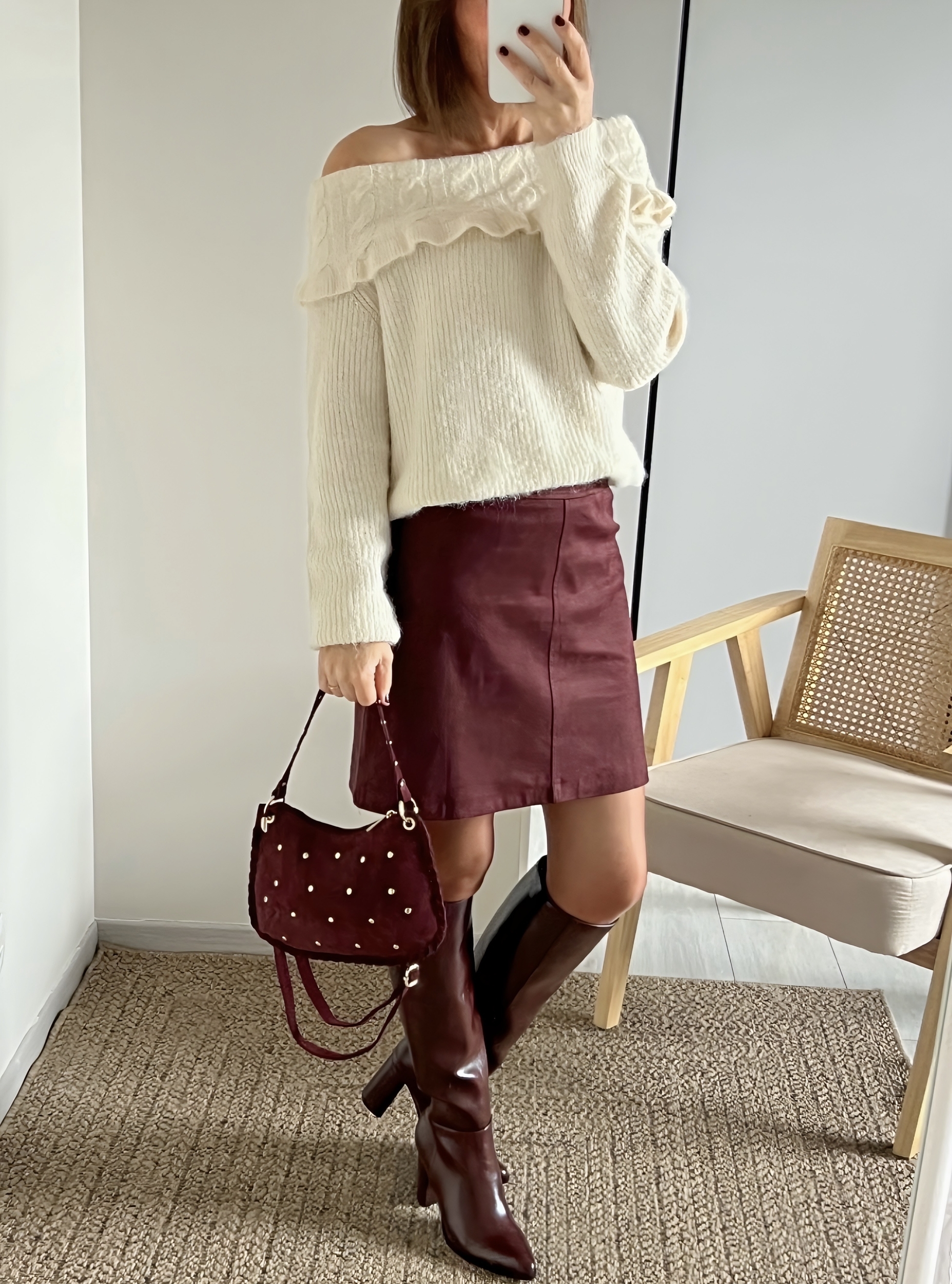 jupe laly bordeaux -1