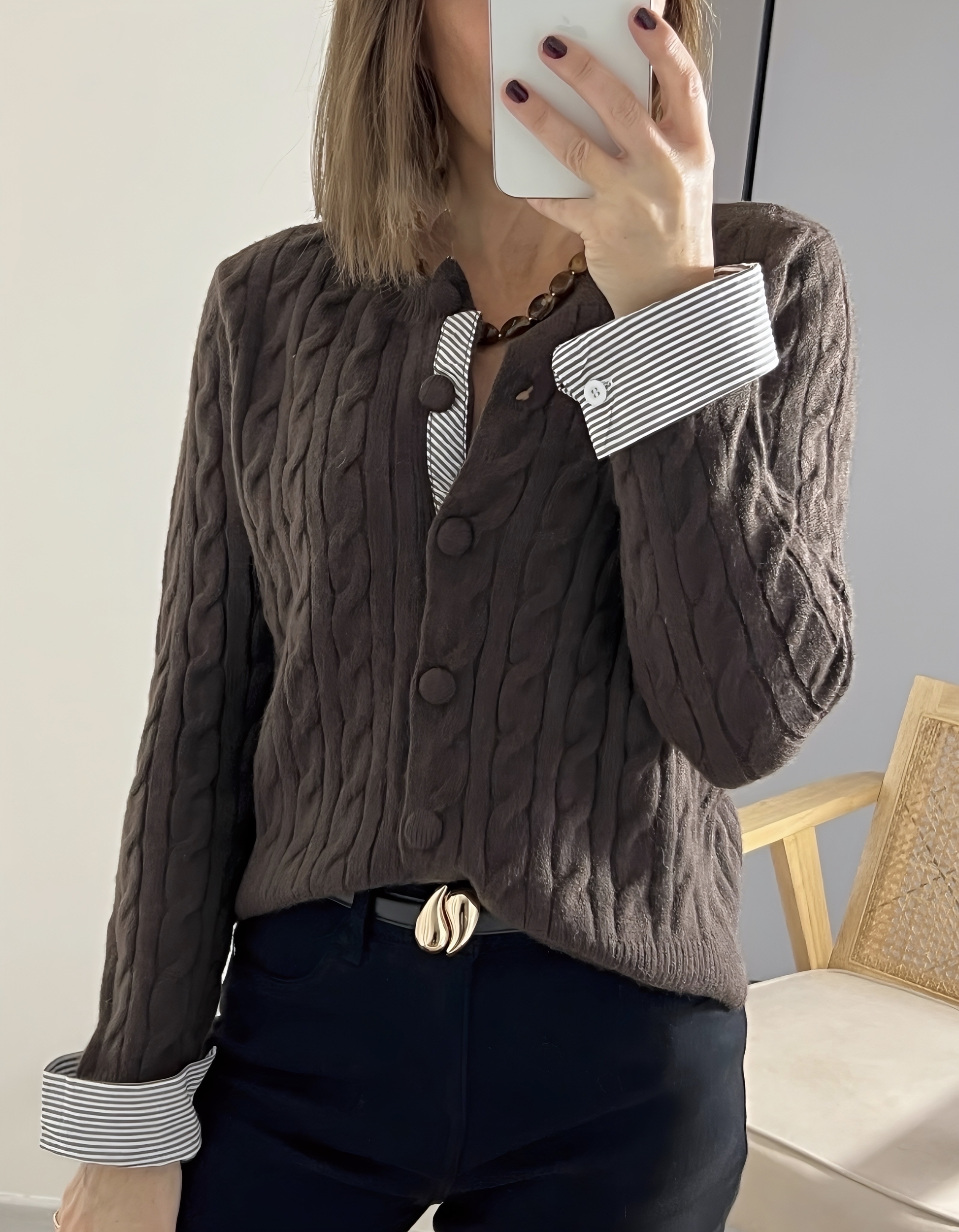gilet pablo choco -3