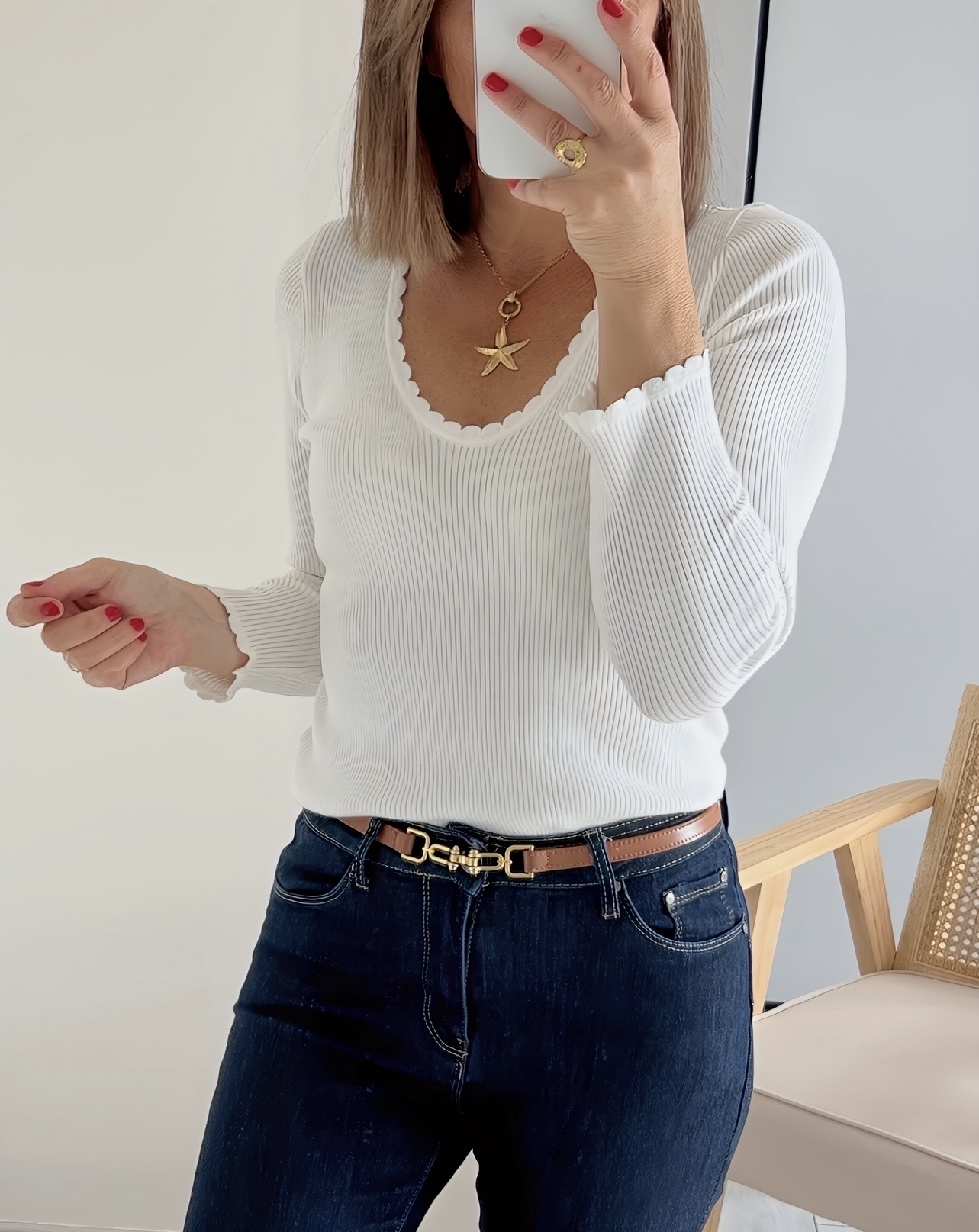 le pull mael ecru -2