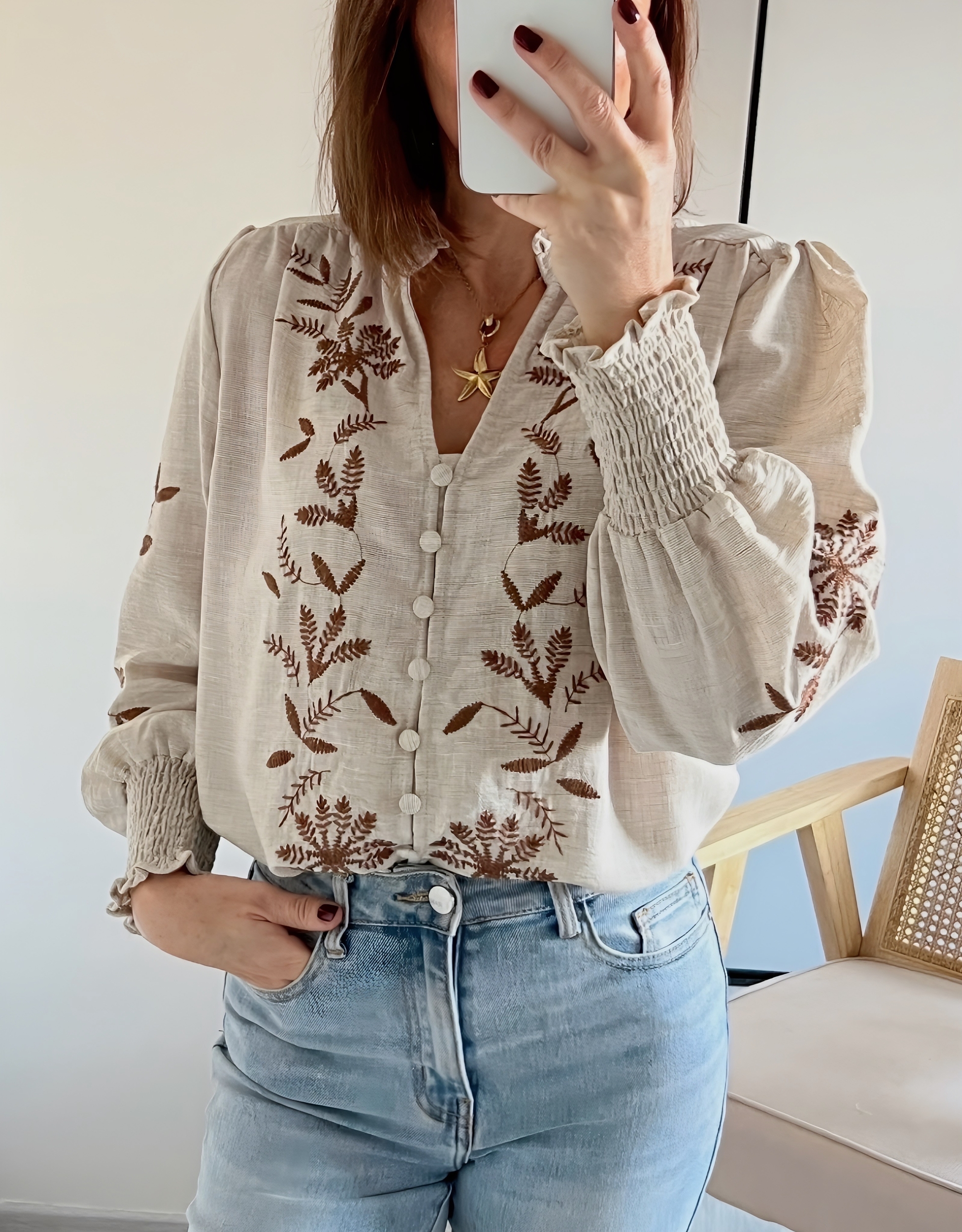 la blouse betty beige -3