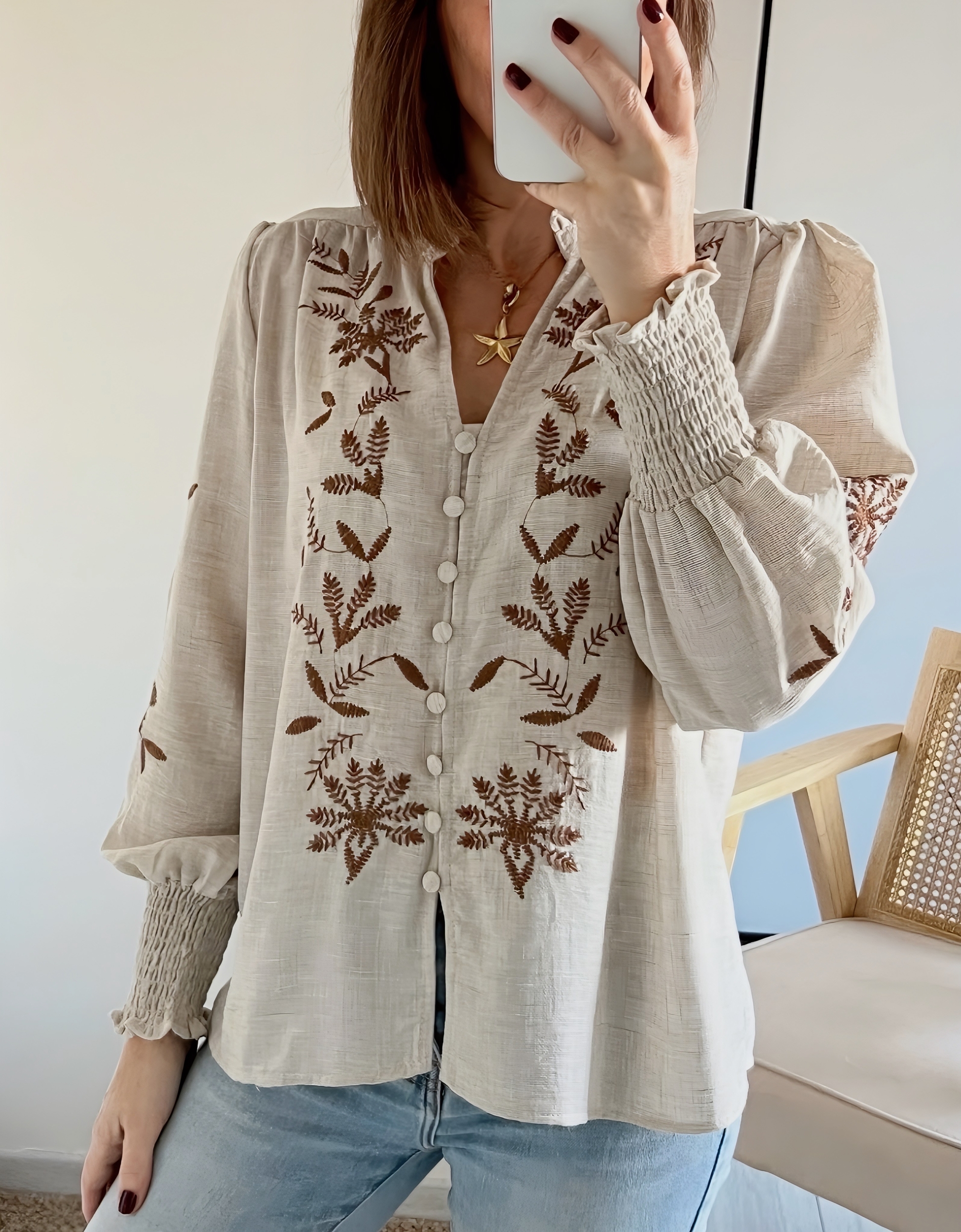 la blouse betty beige -5
