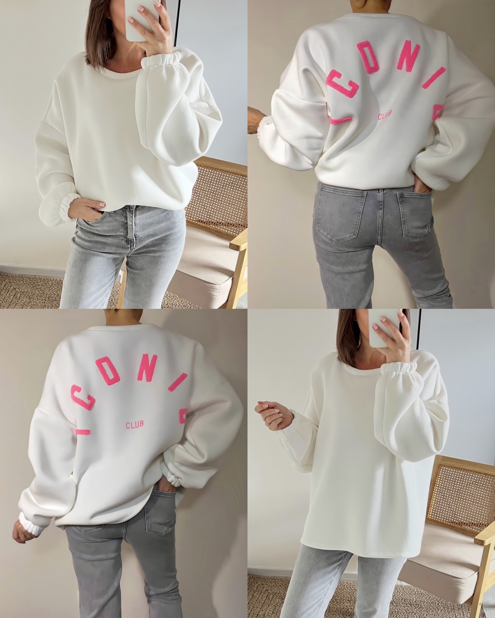 le sweat iconic blanc