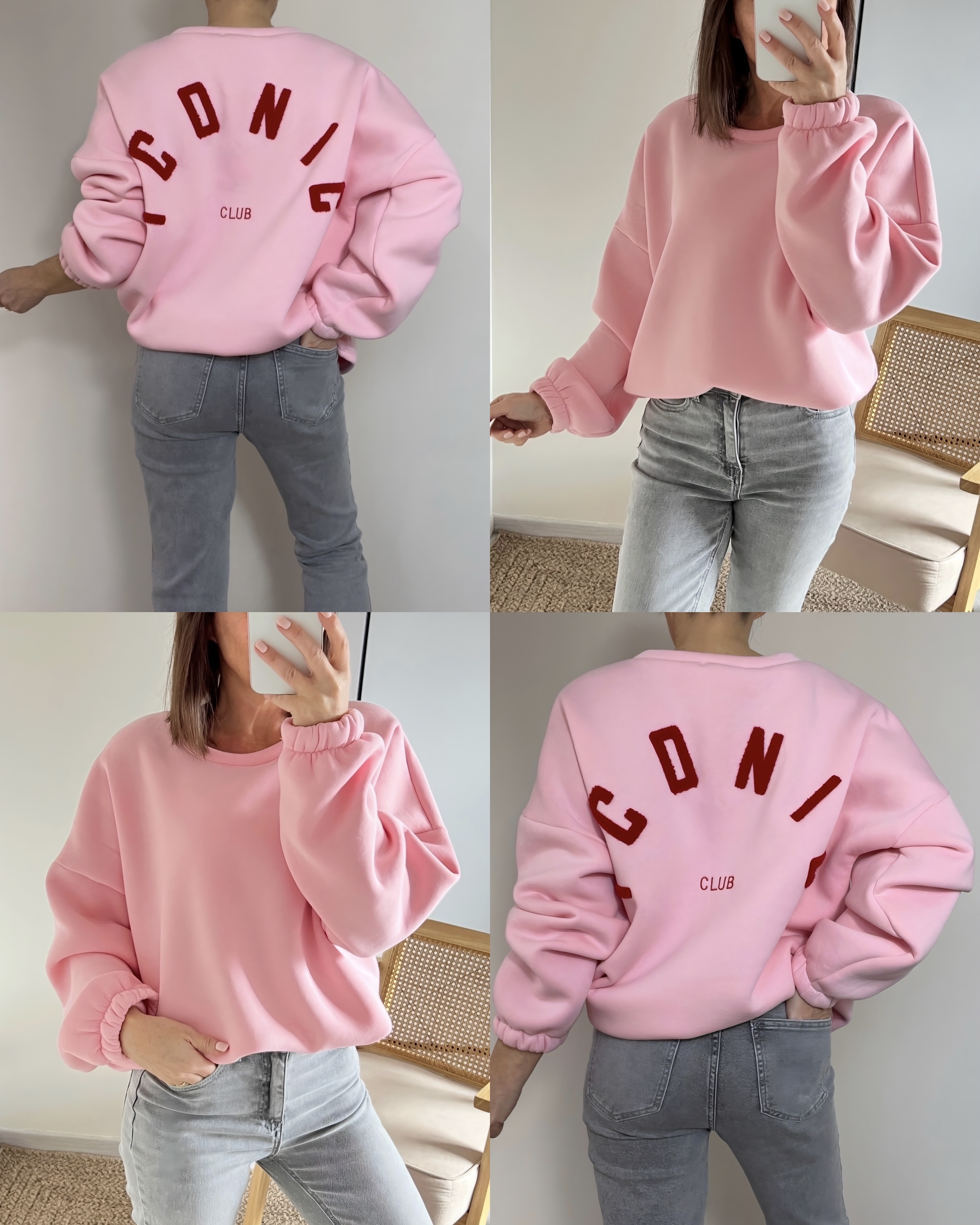 Sweat GOOD VIBES Rose - Sozély