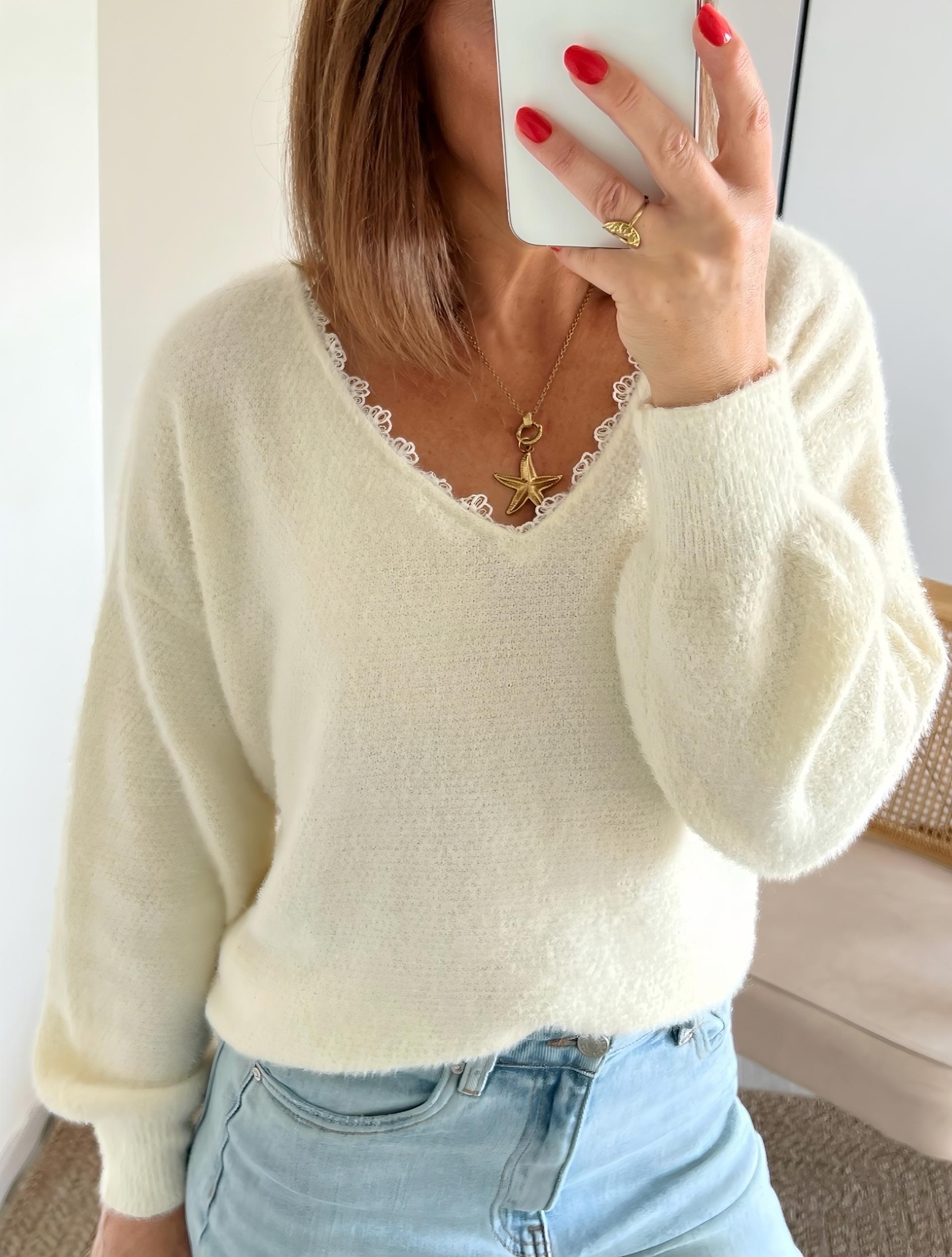 le pull billie crème -2