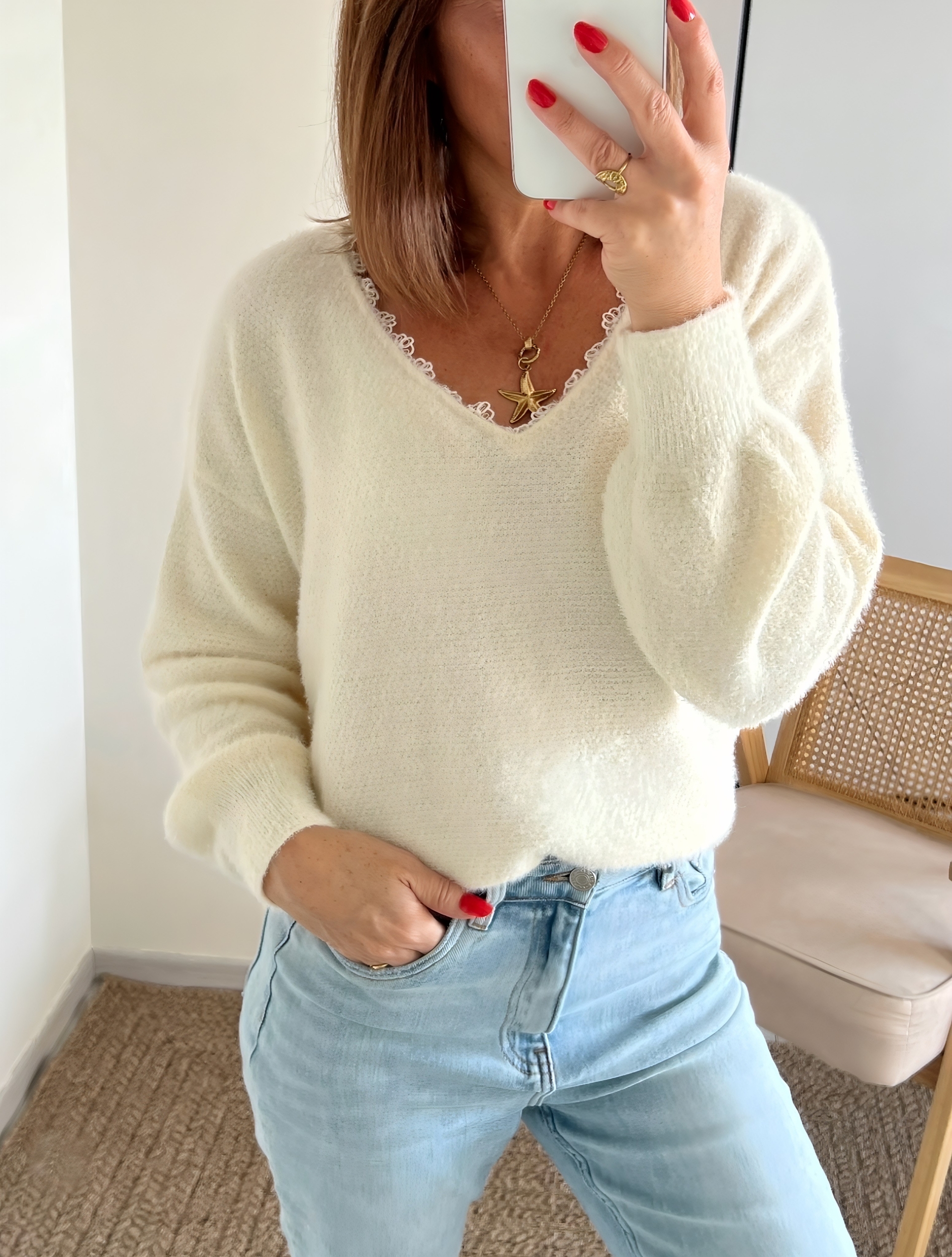 le pull billie crème -4