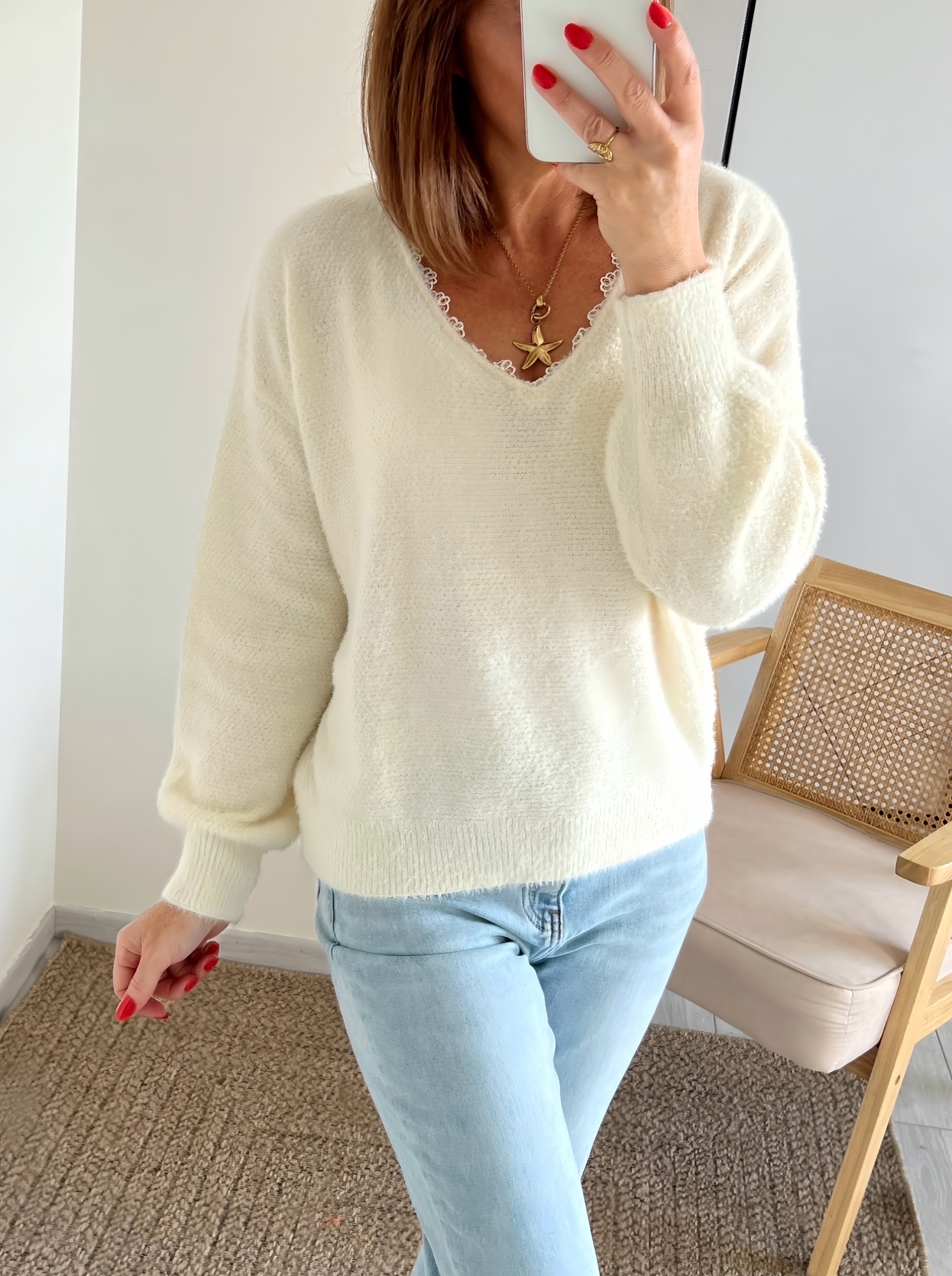 le pull billie crème -5