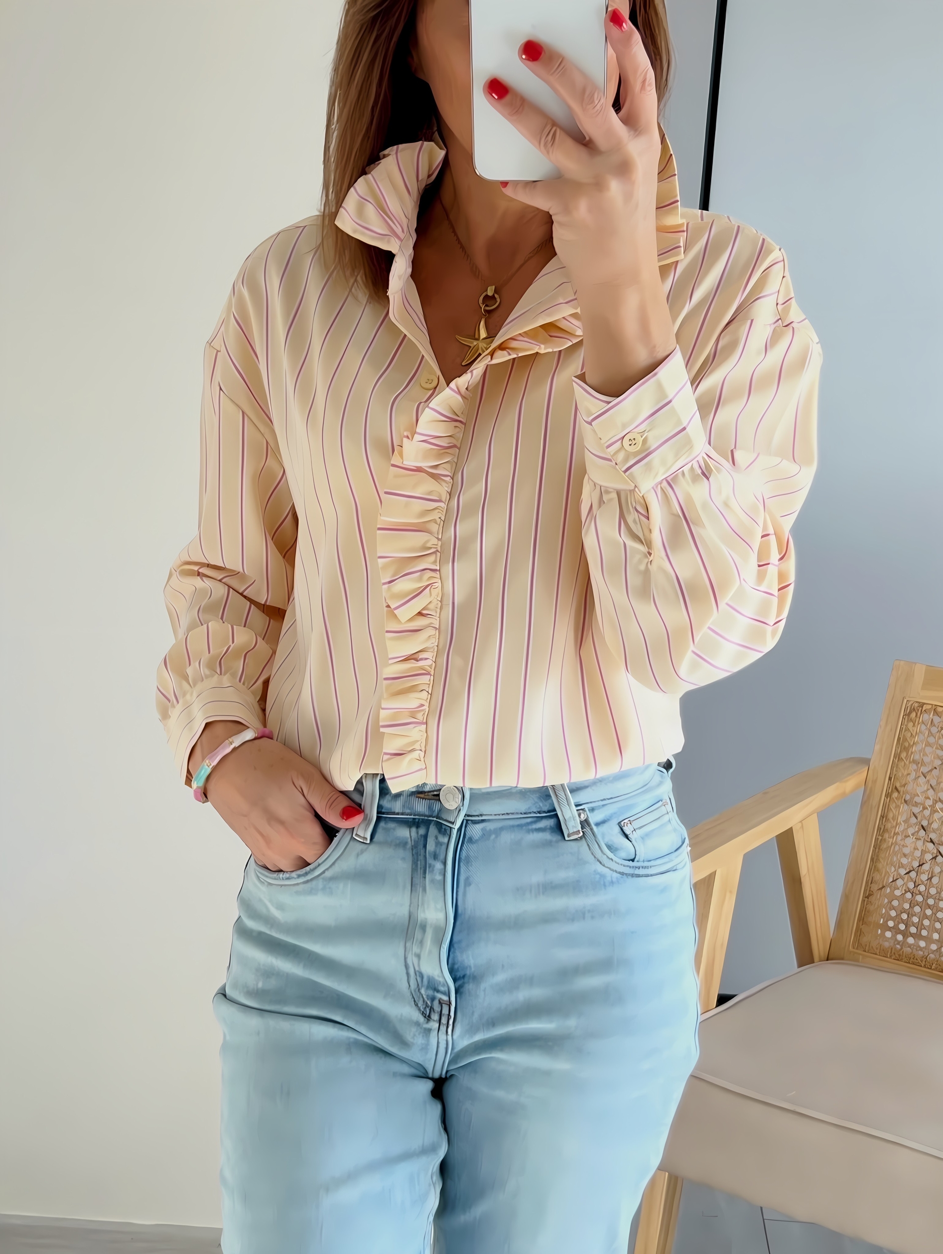 la chemise alma jaune -1