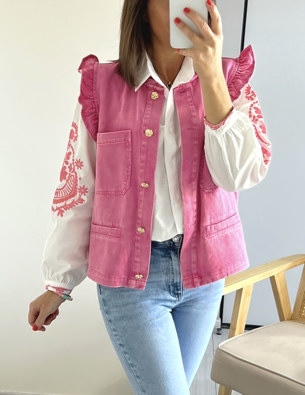 la veste scarlett rose -1