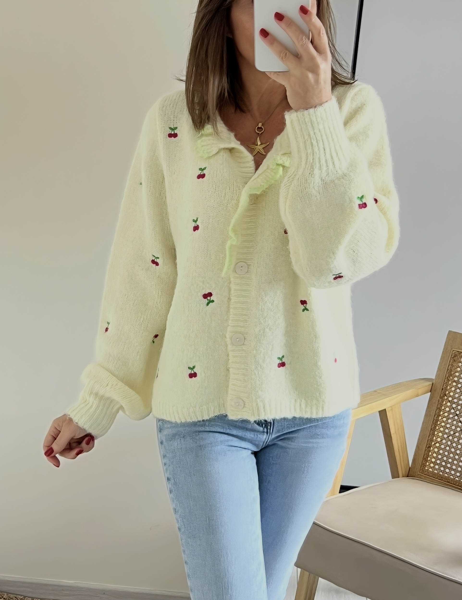 le gilet cherry jaune -5
