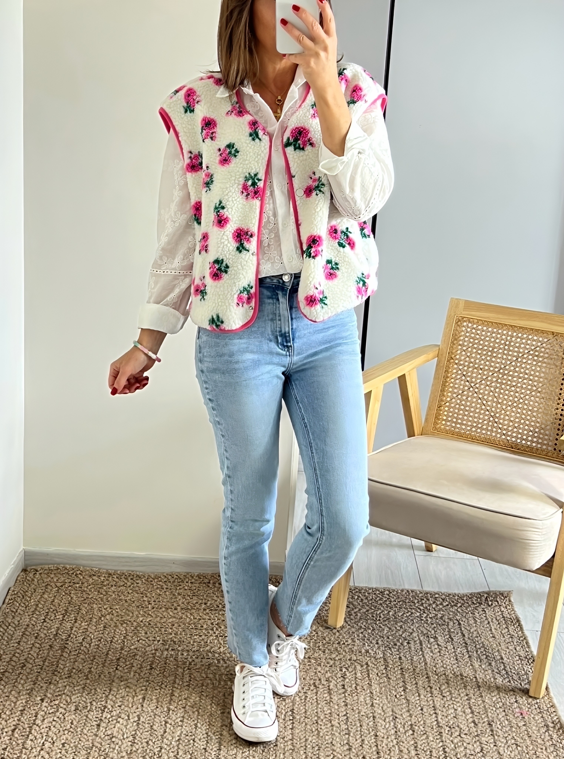le gilet flower -2