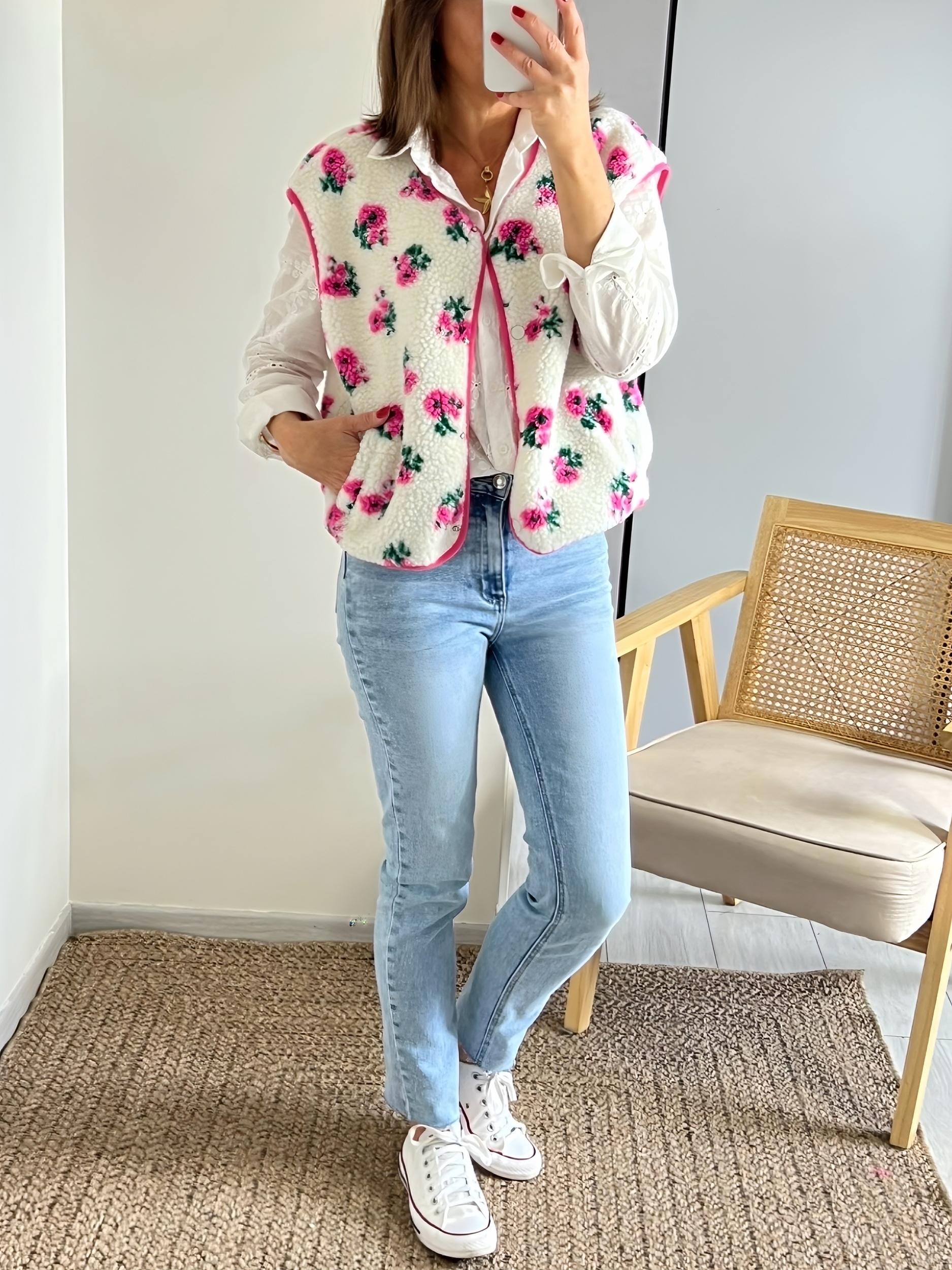 le gilet flower -4