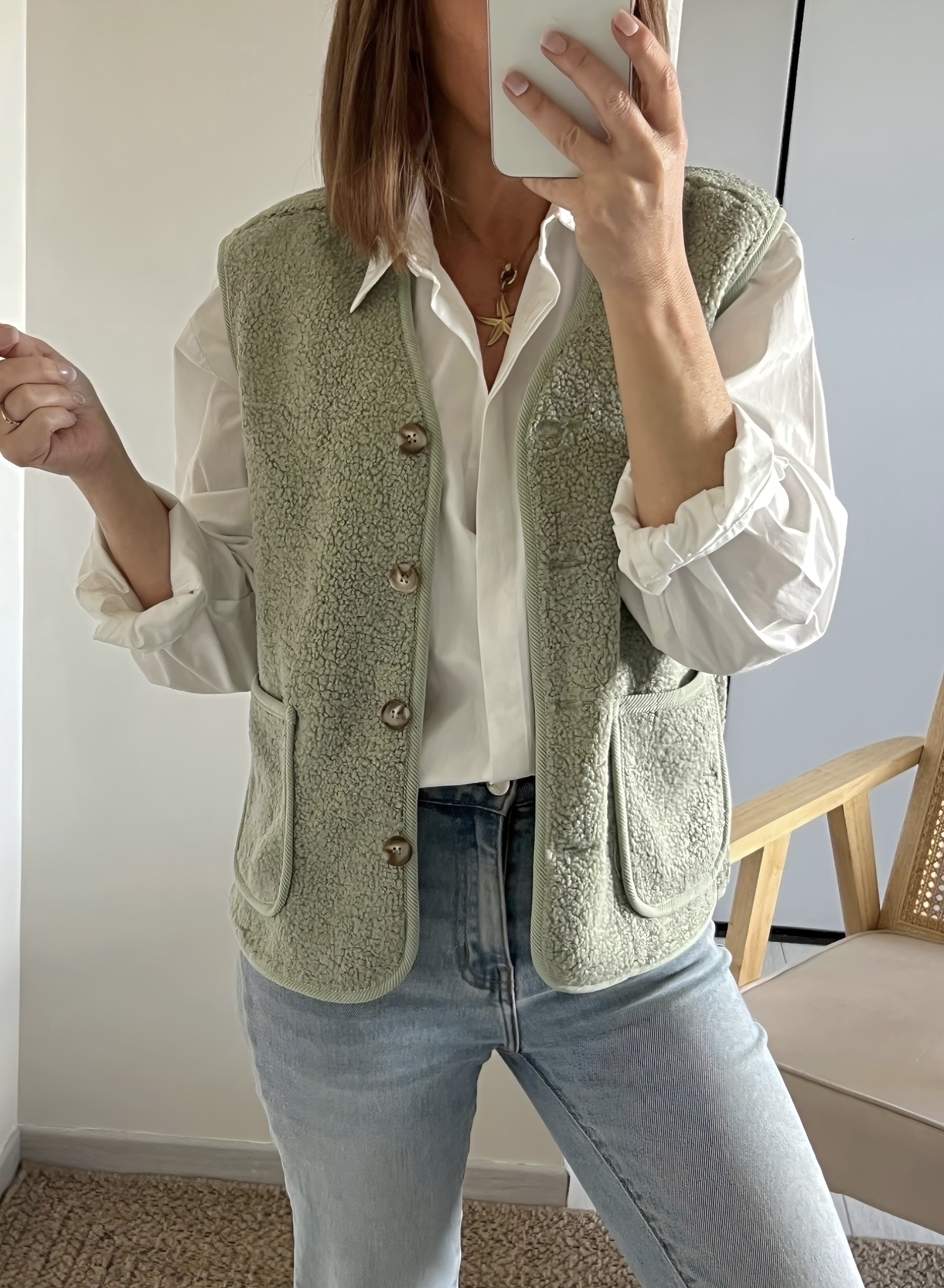 le gilet gabriel vert -3