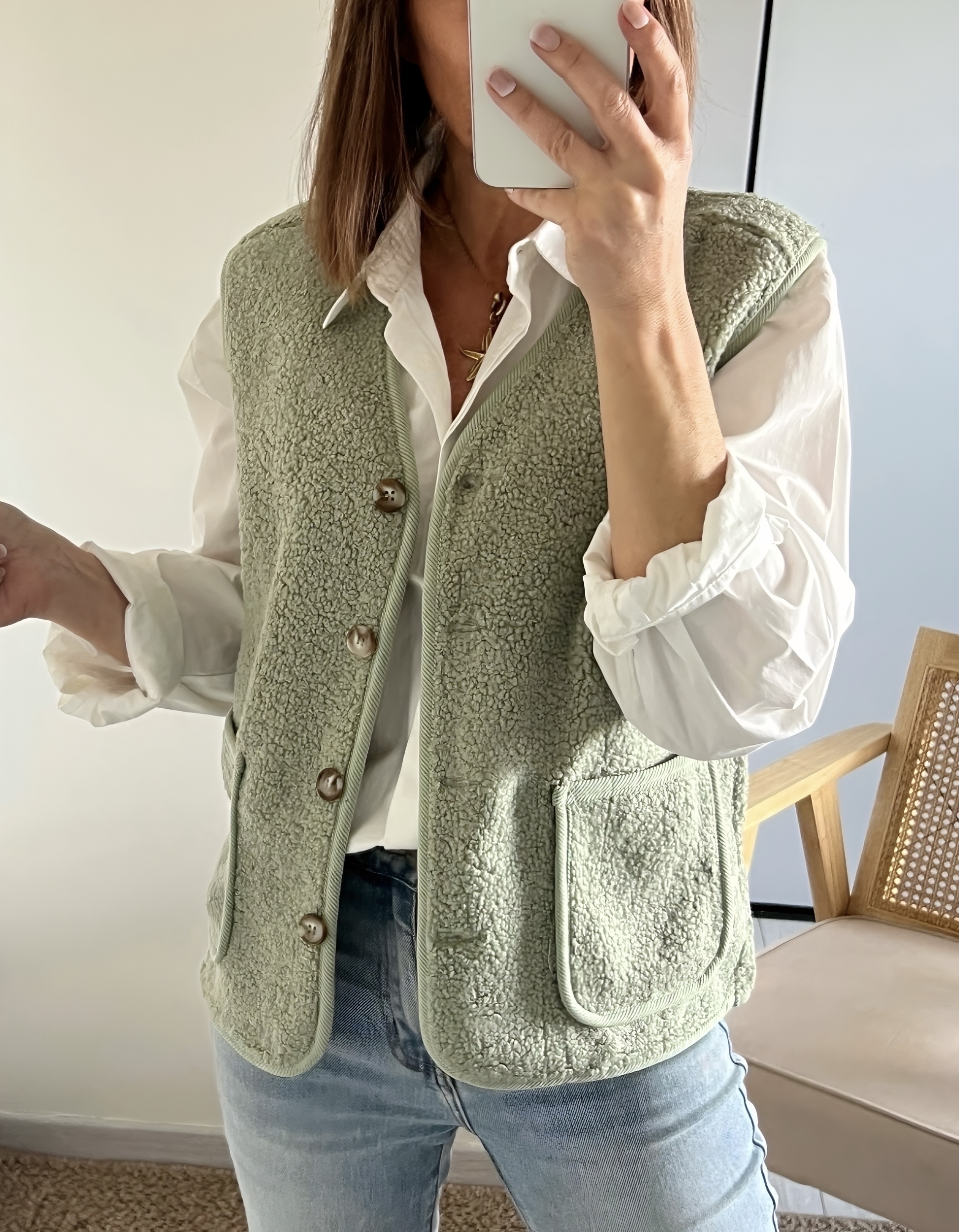 le gilet gabriel vert -4