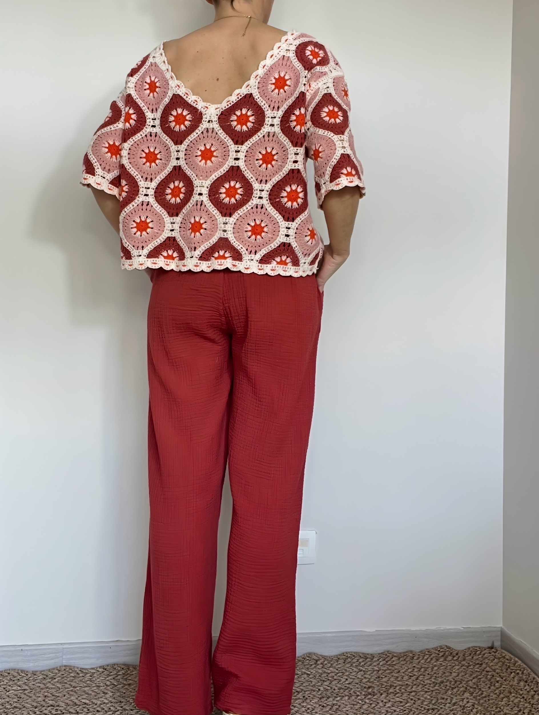 le pantalon noe terracota -6