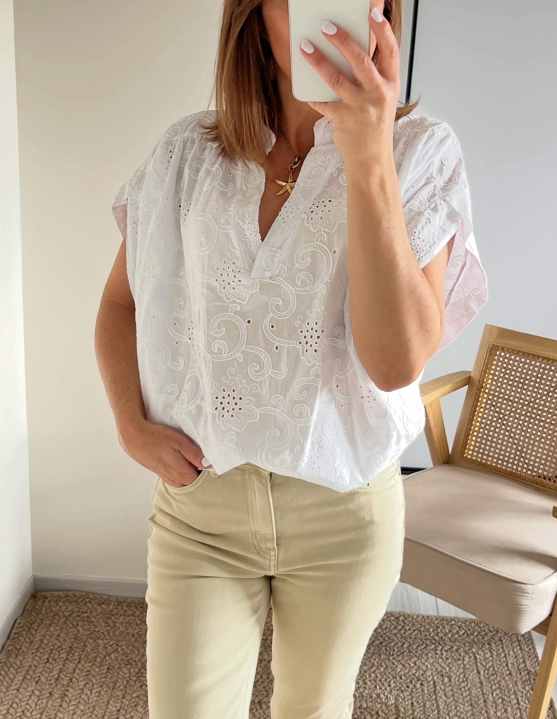 la blouse solya blanche -1