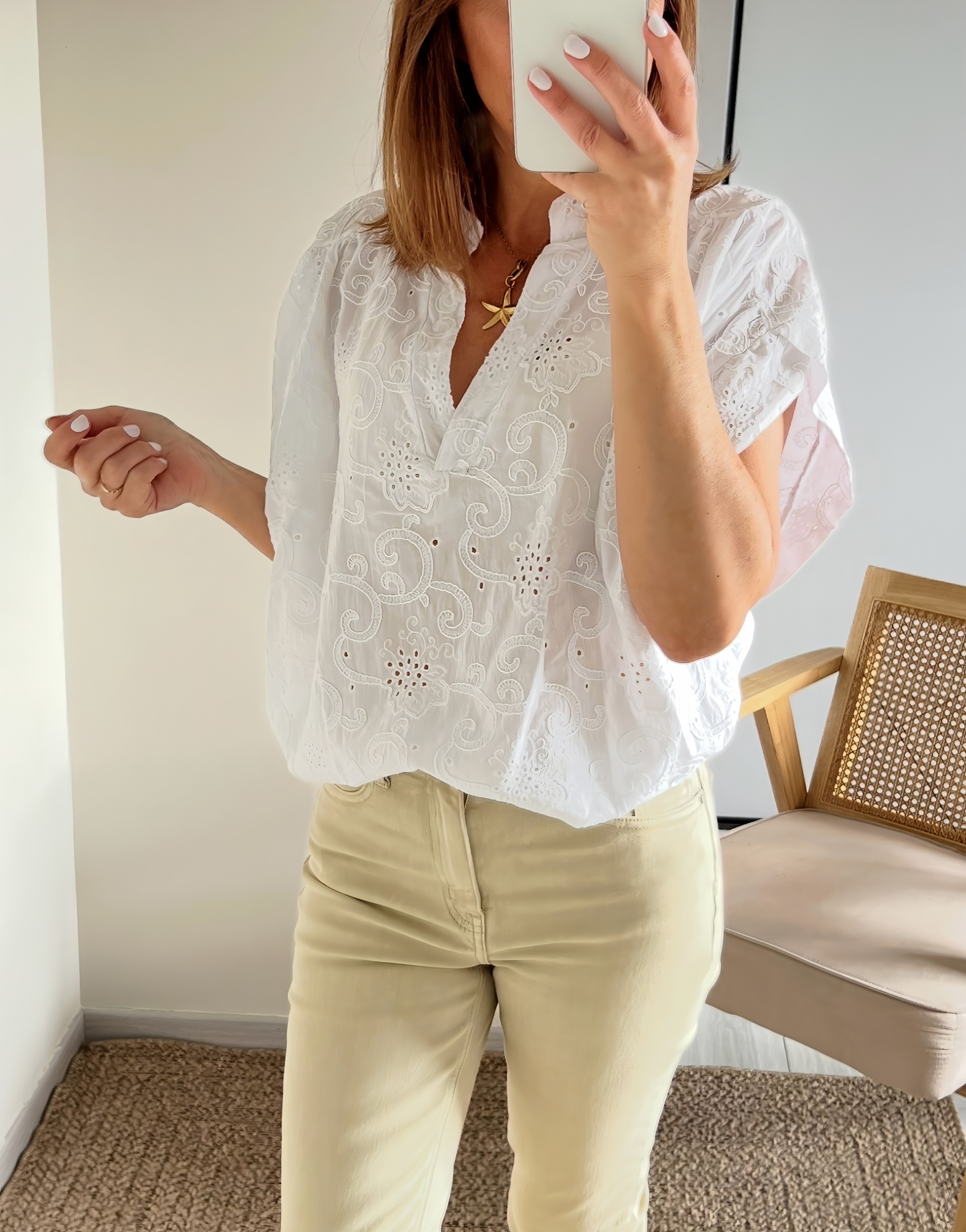 la blouse solya blanche -2